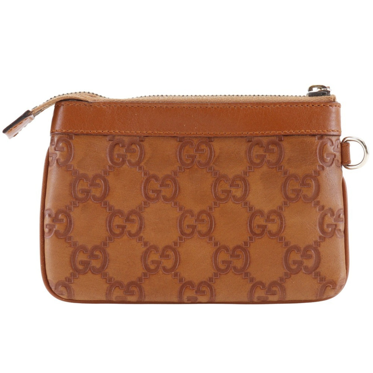 Gucci Brown Leather Pouch (Pre-Owned)