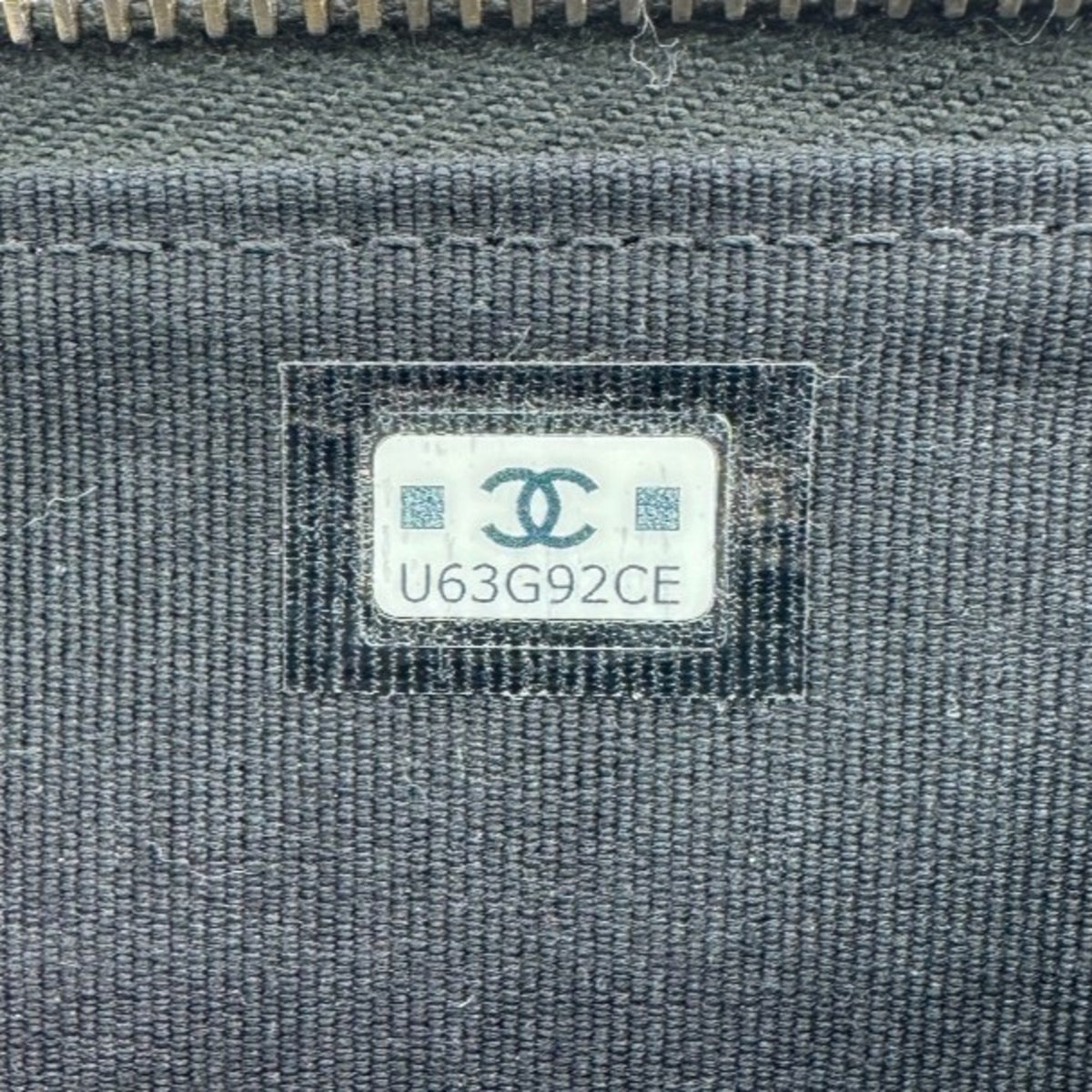 Chanel Black Leather Coin Purse/Coin Case (Pre-Owned)
