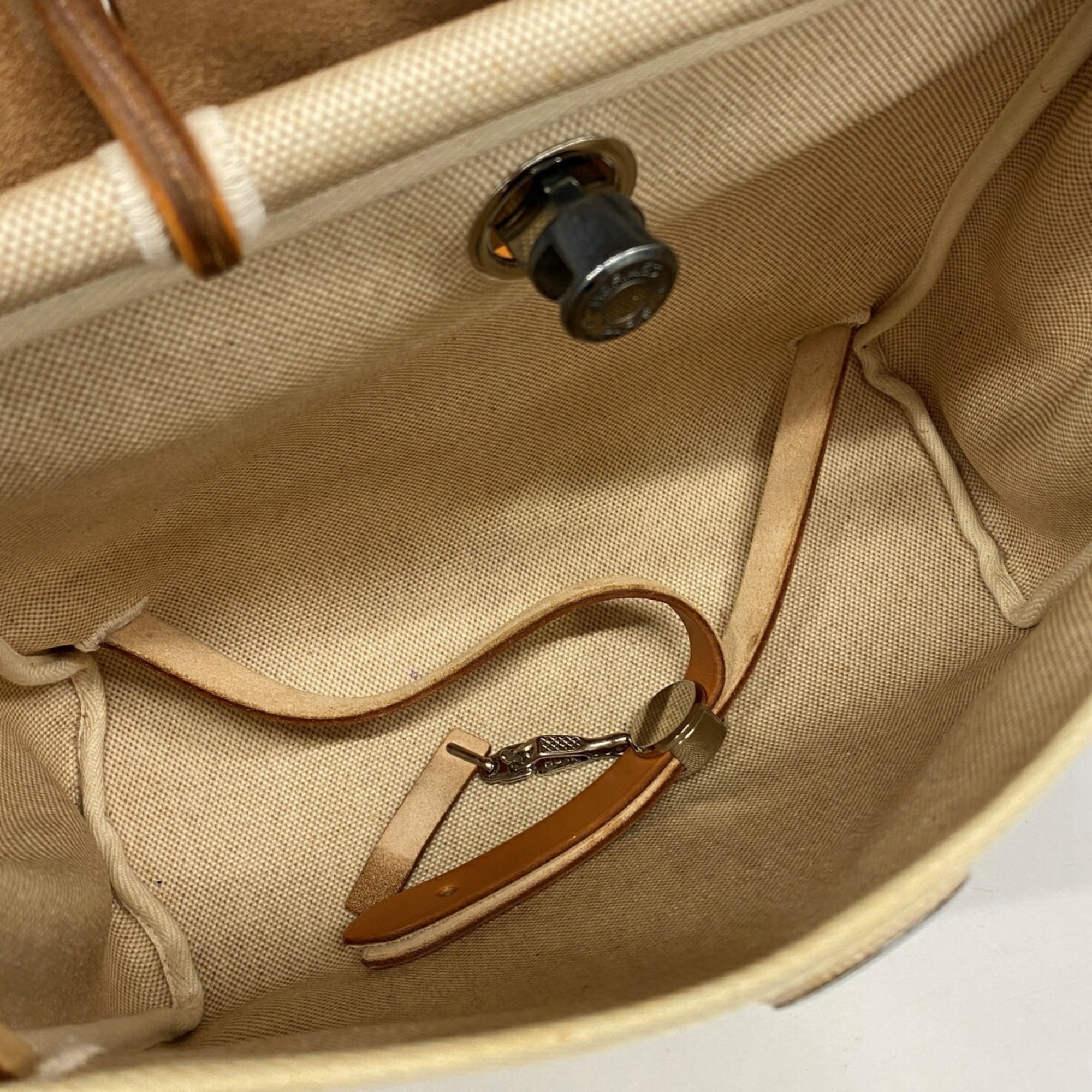 Hermes Natural Toile H Backpack (Pre-Owned)