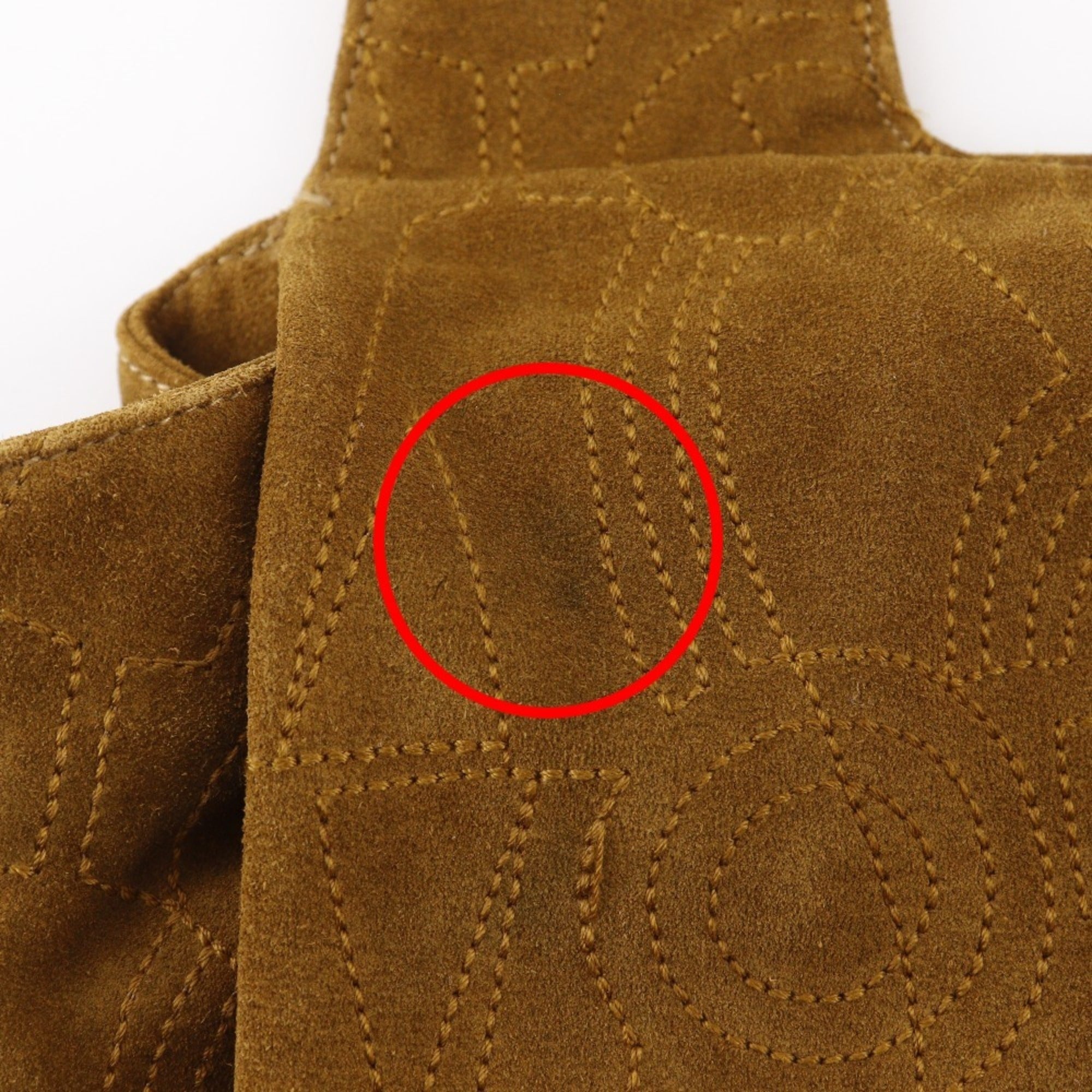 Salvatore Ferragamo Camel Suede Shoulder Bag (Pre-Owned)