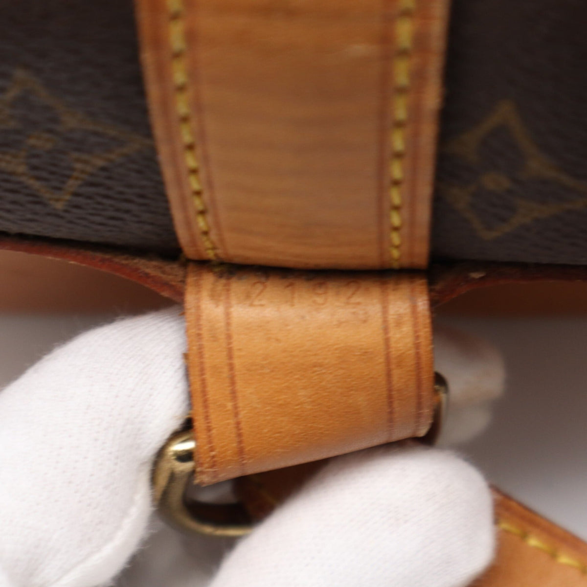 Louis Vuitton Monogram Brown Coated Canvas Leather Shoulder Bag (Pre-Owned)
