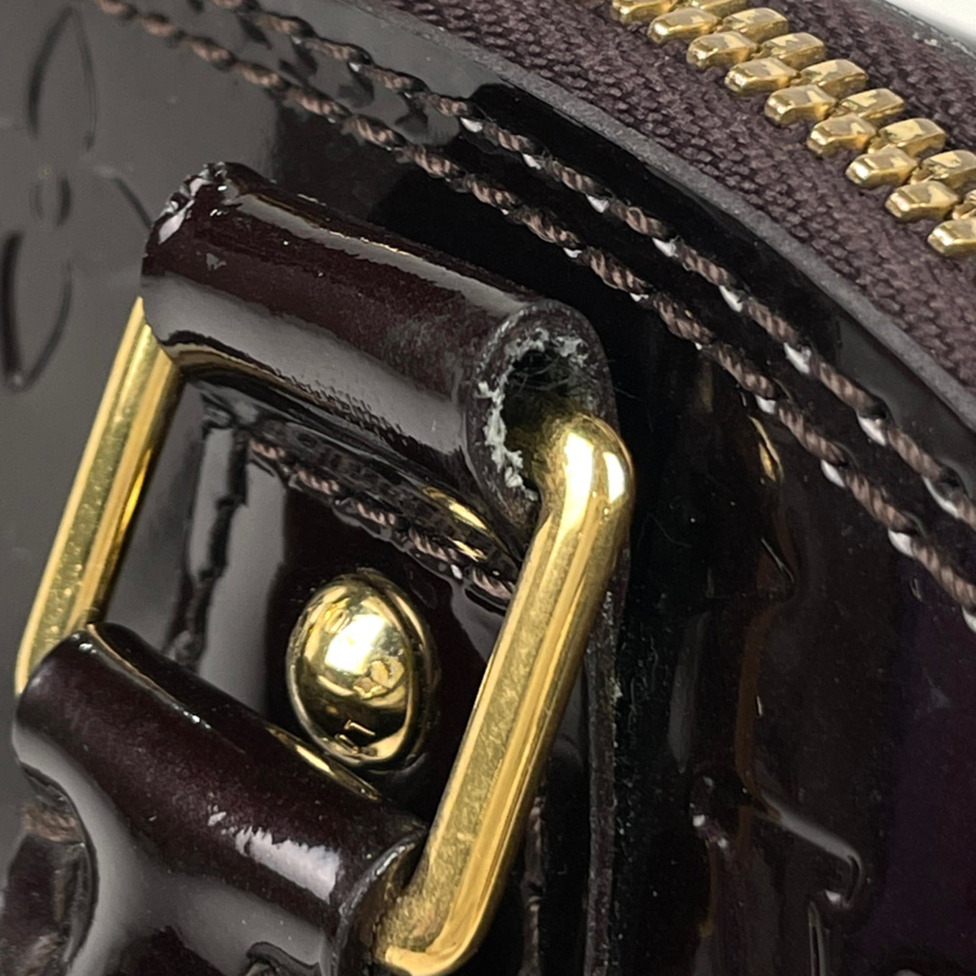 Louis Vuitton Amarante Purple Monogram Vernis Handbag (Pre-Owned)