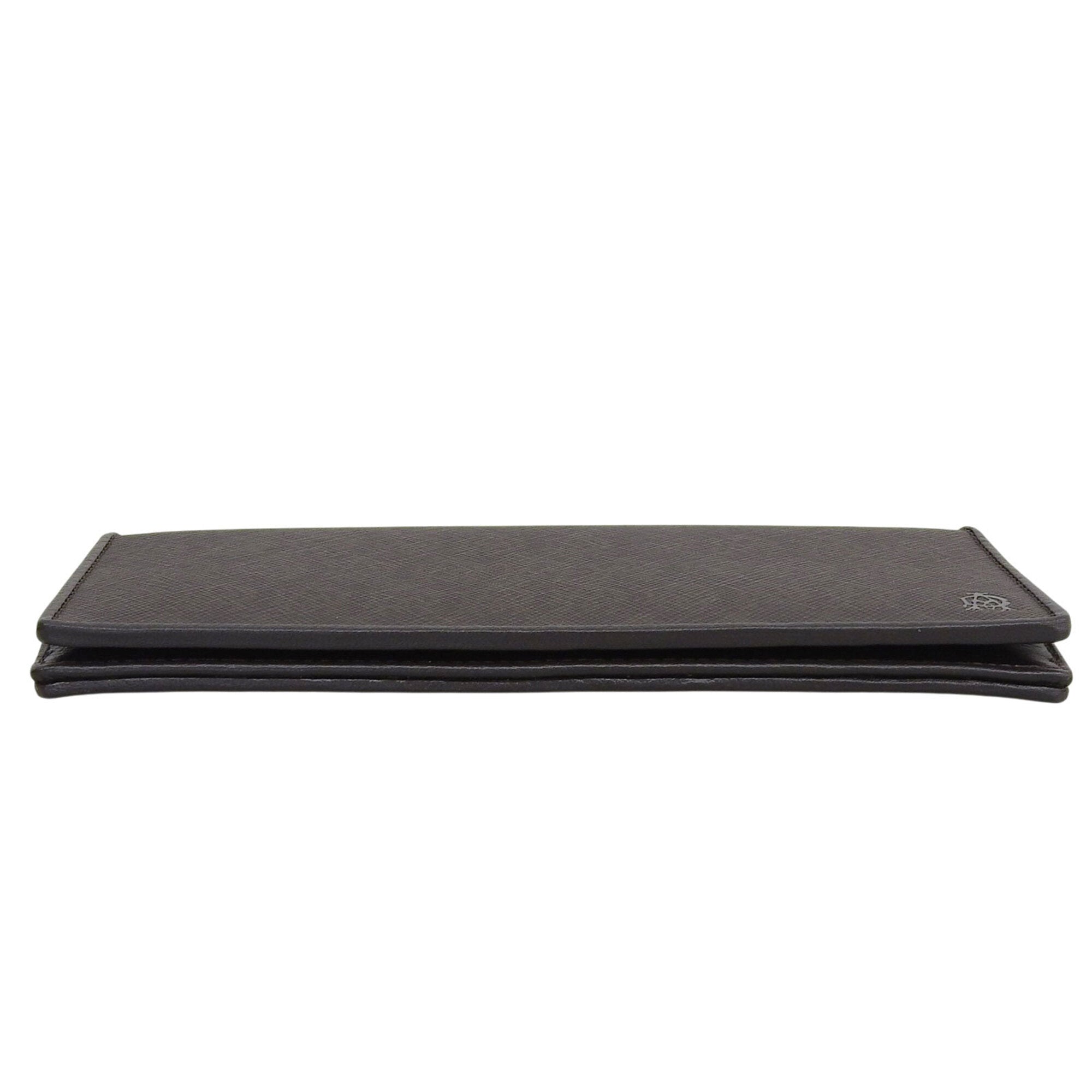 Dunhill Dark Brown Pvc Leather Long Wallet (Bi-Fold) (Pre-Owned)