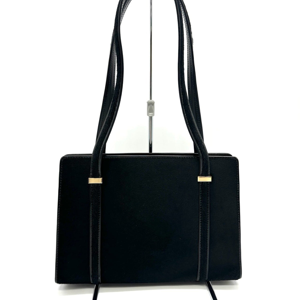 Gucci Black Leather Shoulder Bag Tote Bag (Pre-Owned)