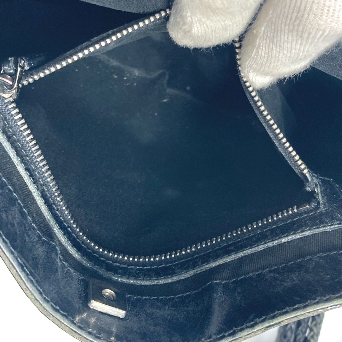 Gucci Black Gg Canvas Leather Shoulder Bag (Pre-Owned)