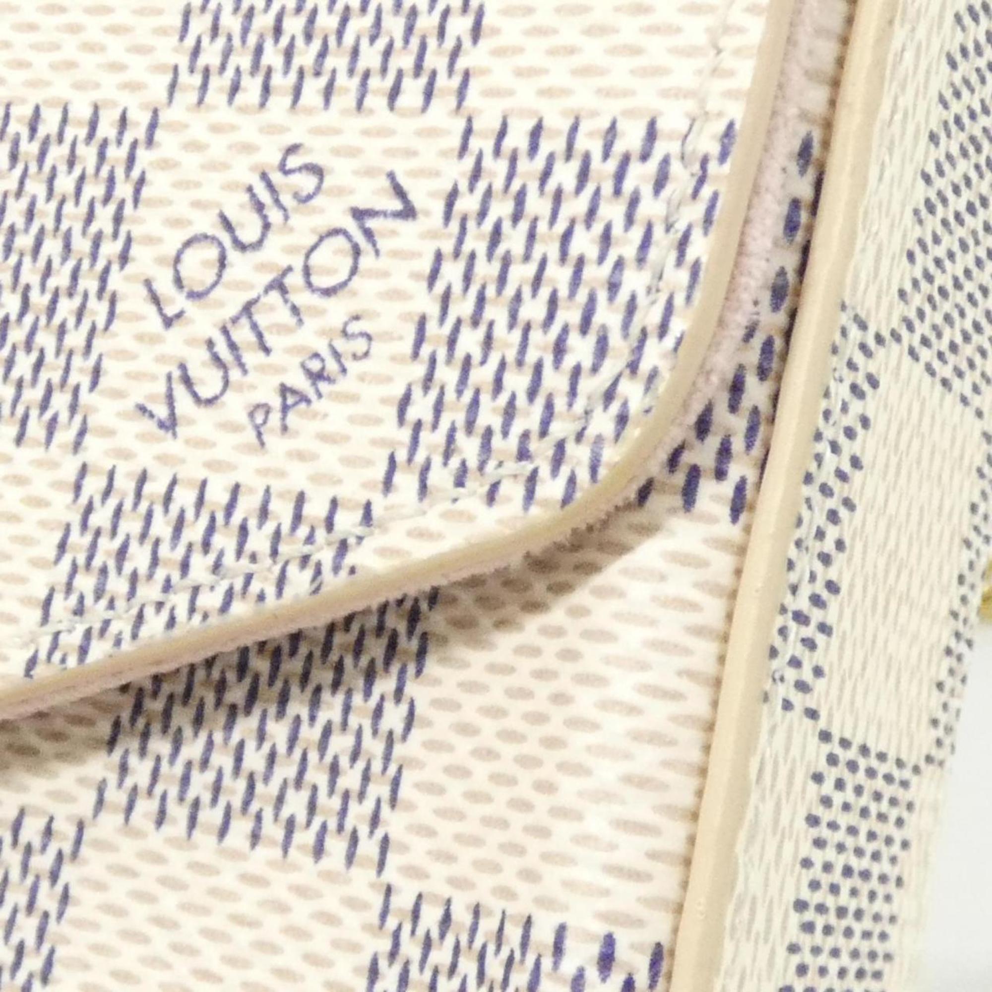 Louis Vuitton Azur Coated Canvas Pochette Pouch Shoulder Bag (Pre-Owned)