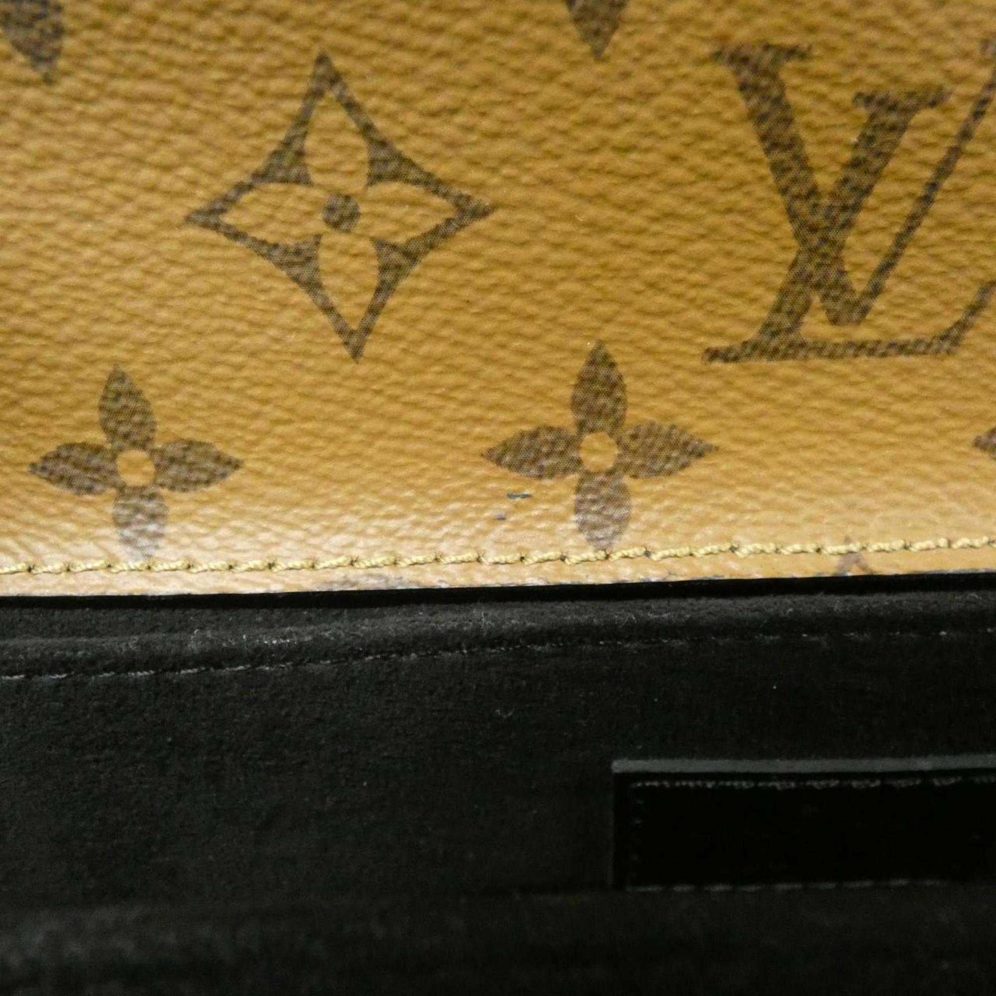 Louis Vuitton Marron Coated Canvas Handbag Pochette (Pre-Owned)