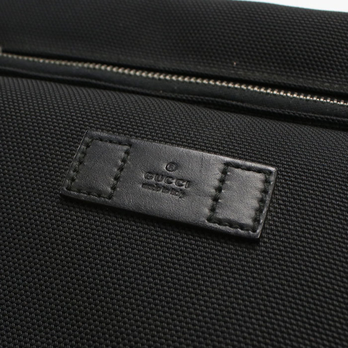 Gucci Black Canvas Shoulder Bag Sling Bag (Pre-Owned)