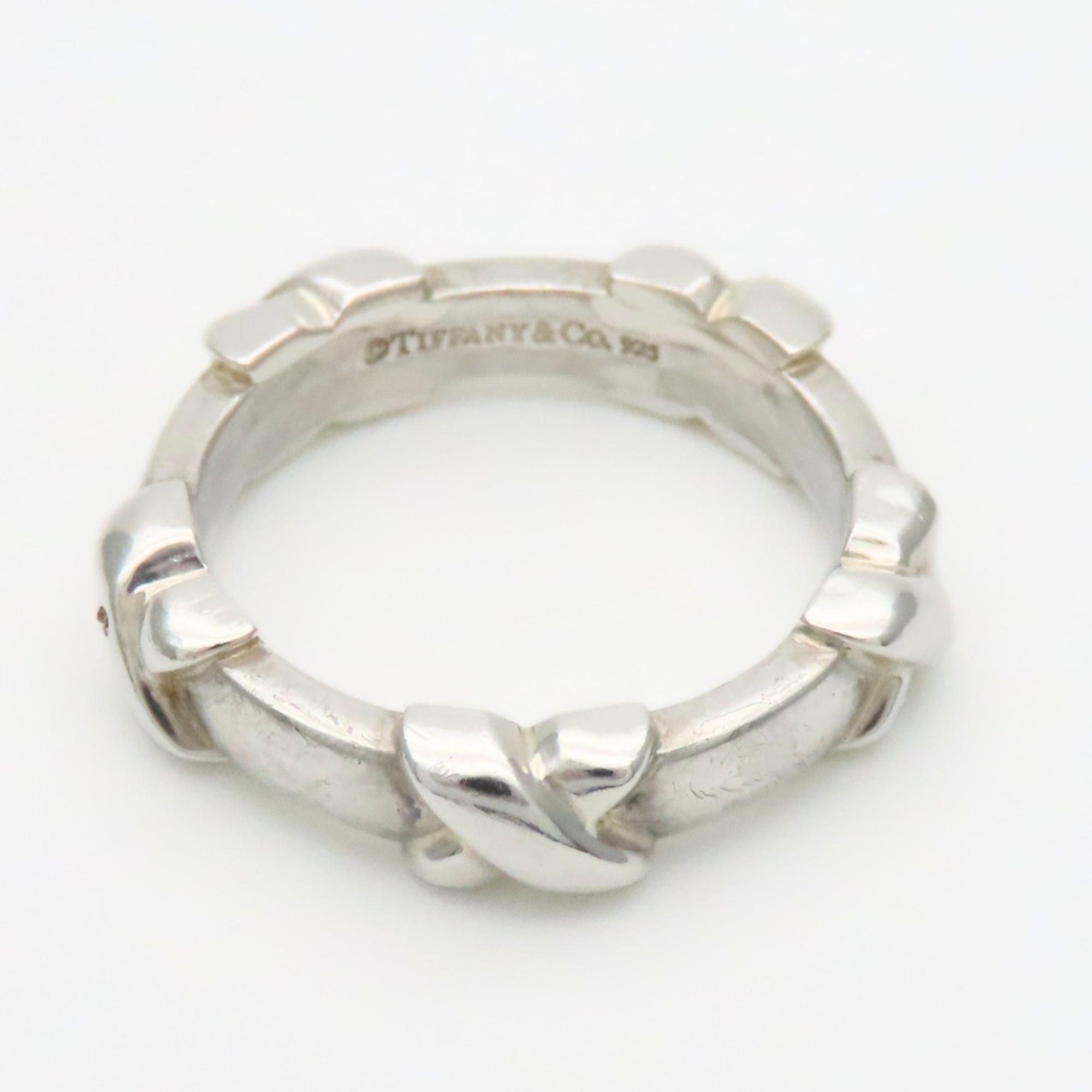 Tiffany Silver Silver 925 Band Ring (Pre-Owned)