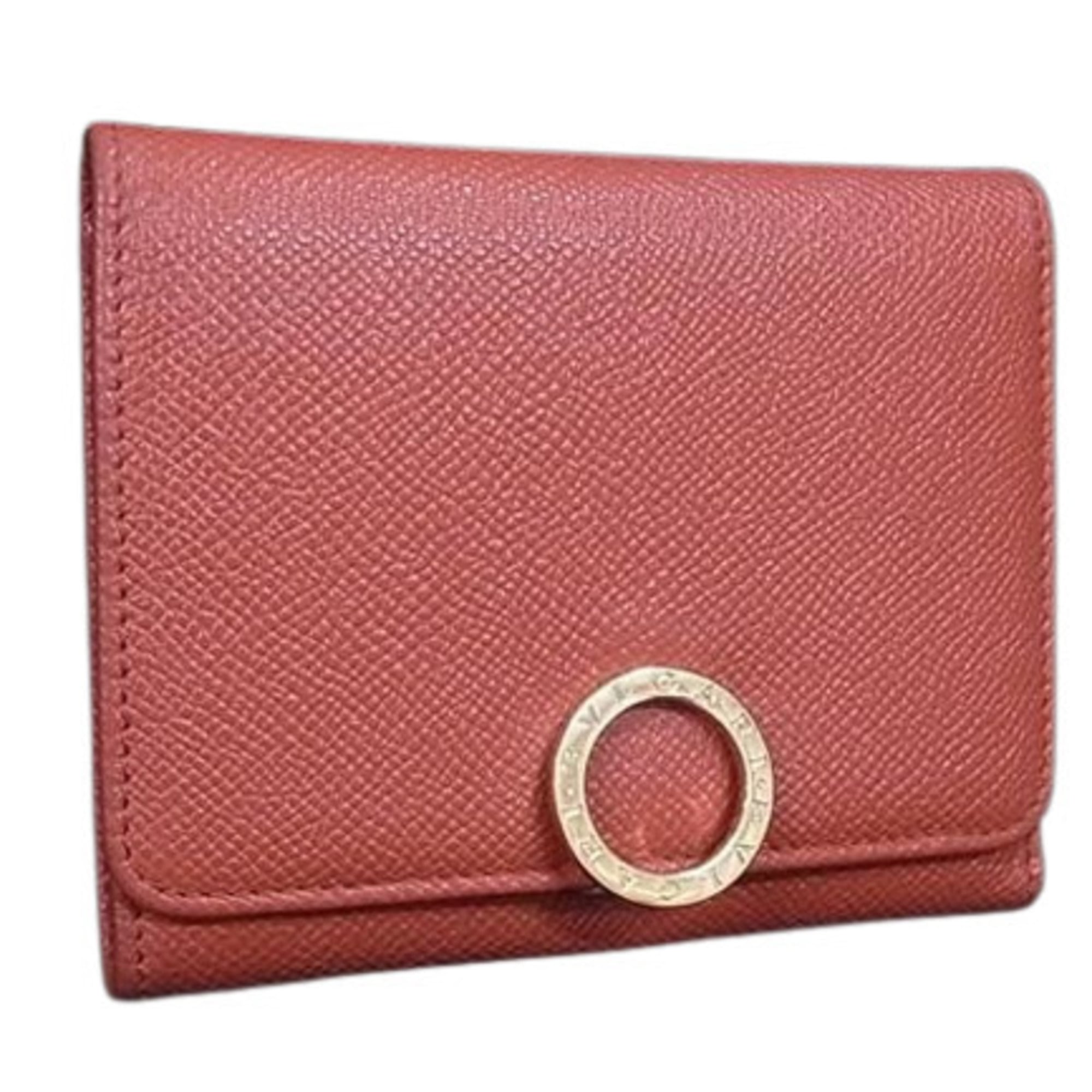 Bvlgari Orange Leather Wallet (Tri-Fold) (Pre-Owned)