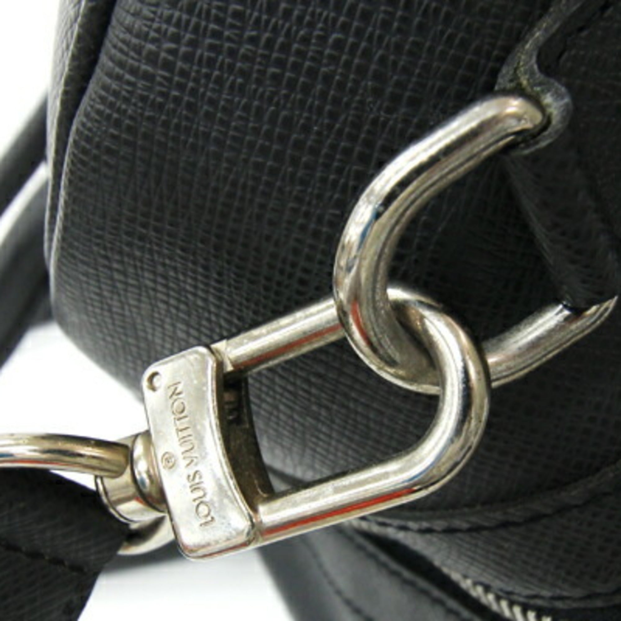 Louis Vuitton Ardoise Black Taiga Leather Leather Boston Bag (Pre-Owned)