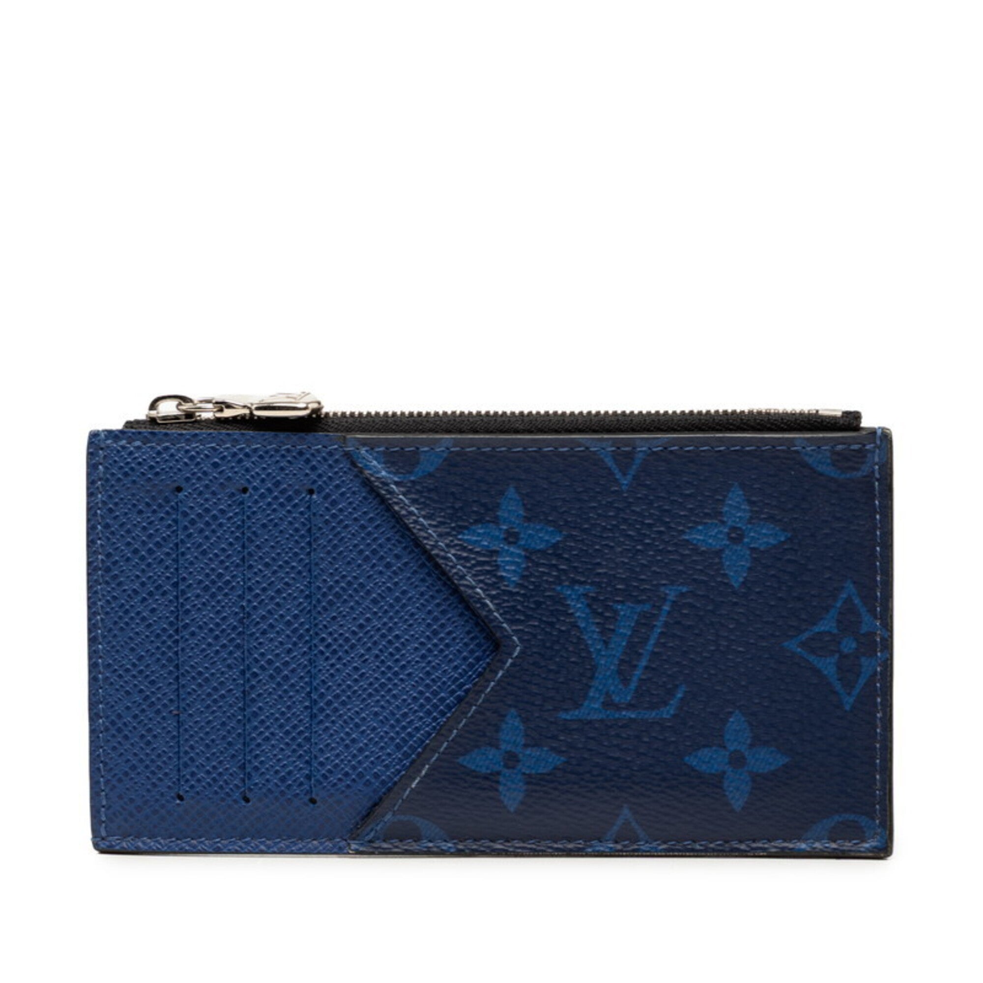 Louis Vuitton Blue Pvc Leather Coin Purse/Coin Case (Pre-Owned)