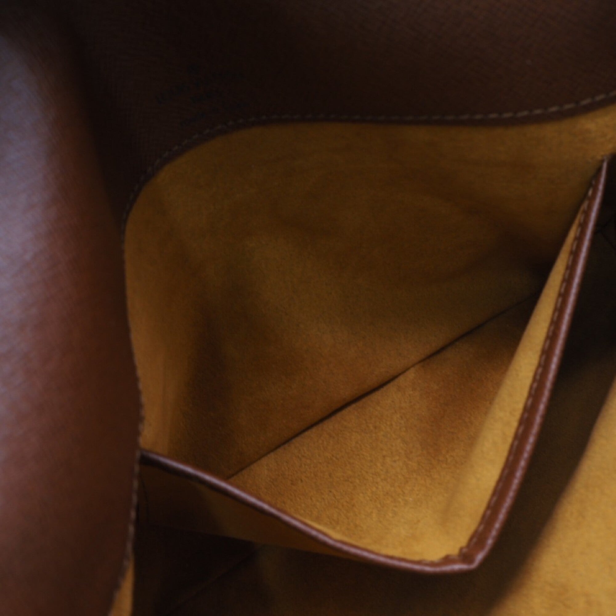Louis Vuitton Monogram Brown Coated Canvas Leather Shoulder Bag (Pre-Owned)