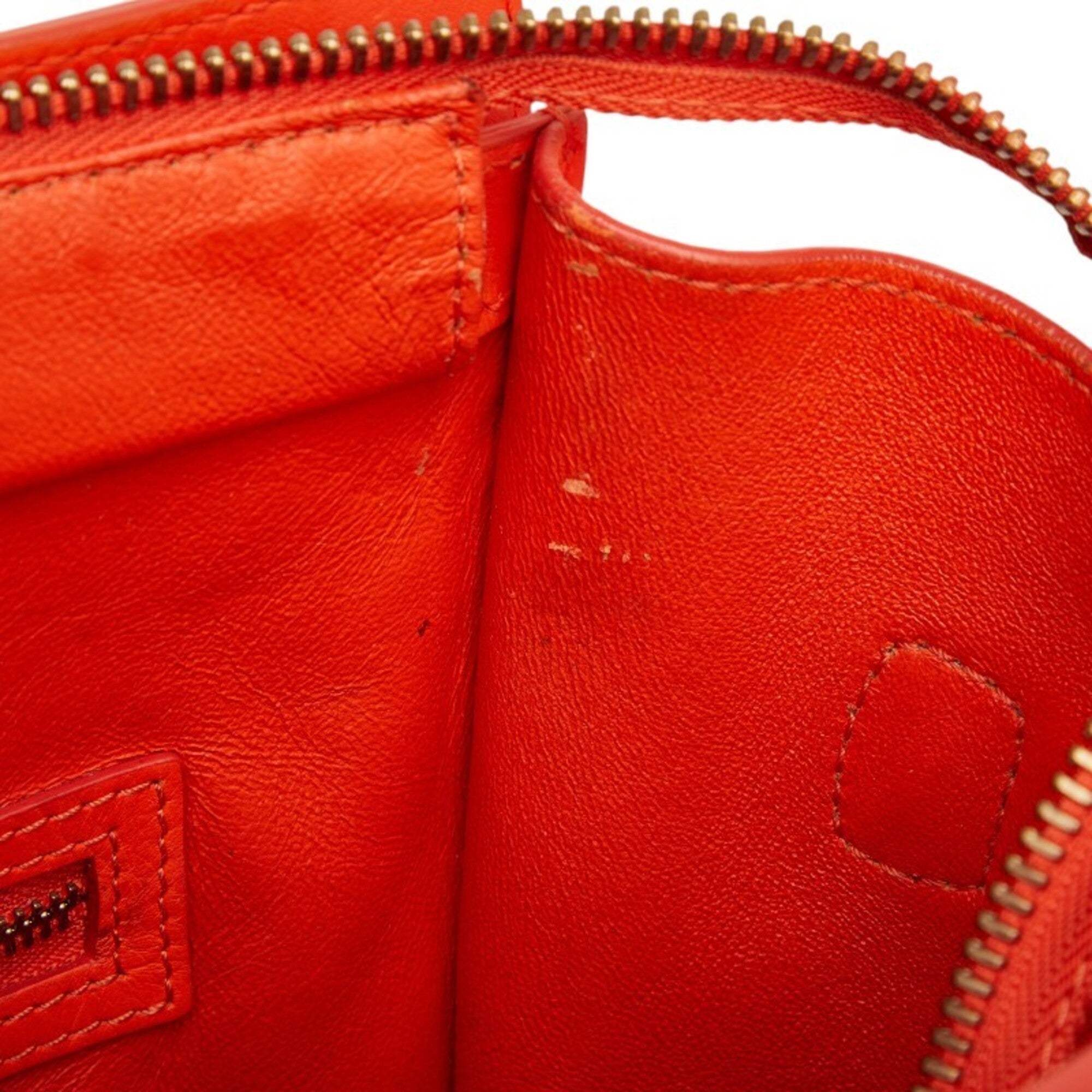 Celine Orange Leather Handbag (Pre-Owned)