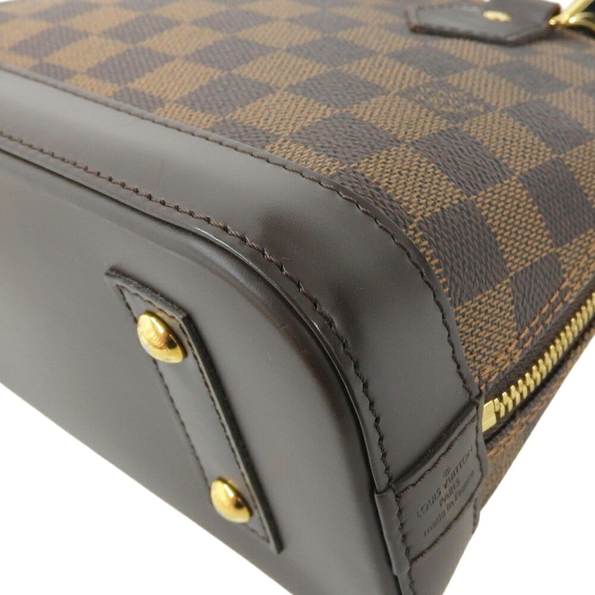 Louis Vuitton Damier Canvas Ebene Pvc Handbag Shoulder Bag (Pre-Owned)
