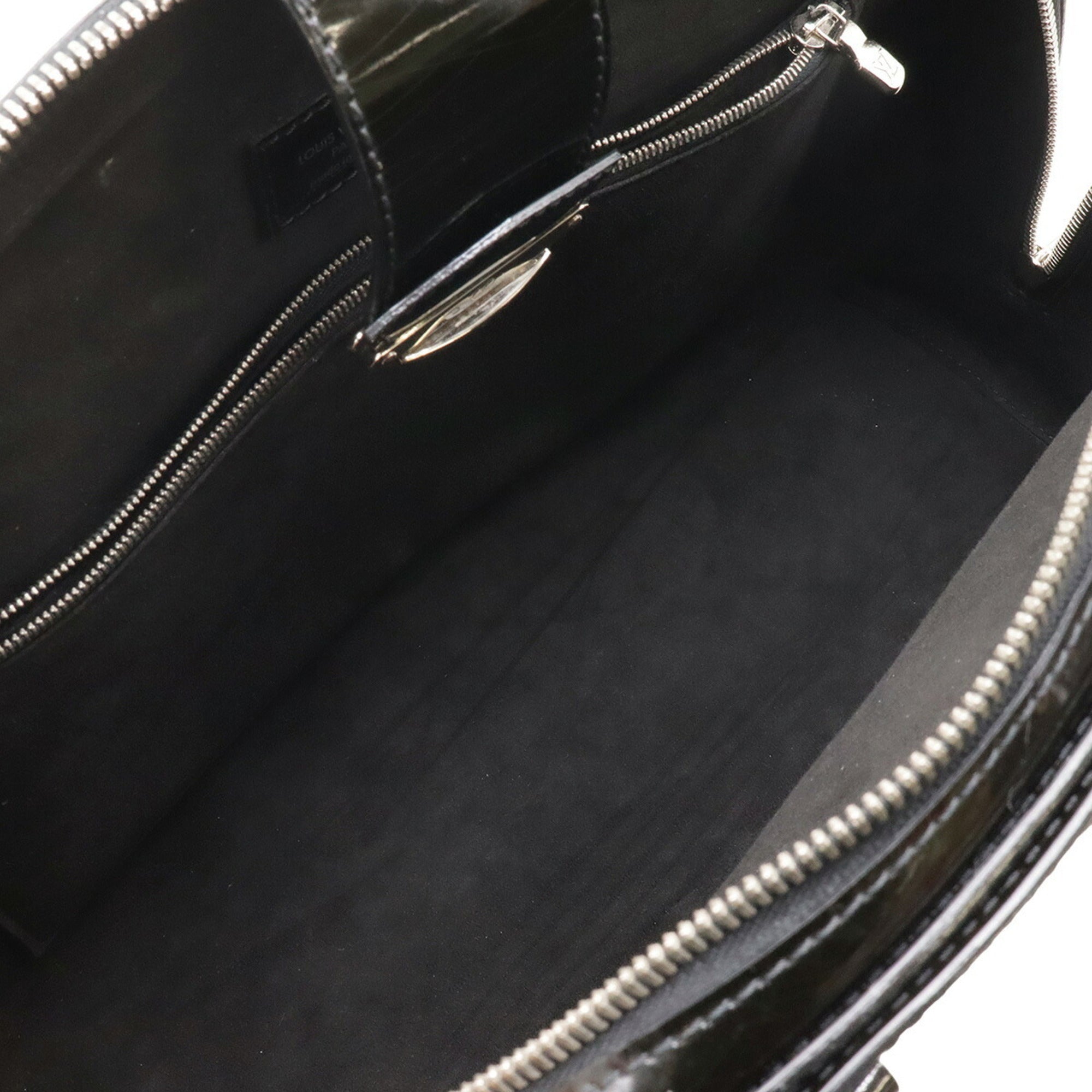 Louis Vuitton Black Noir Leather Handbag Tote Bag (Pre-Owned)