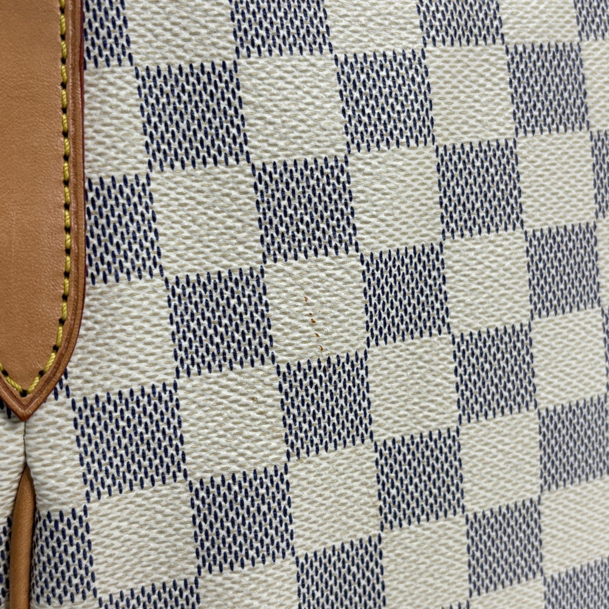 Louis Vuitton Damier Azur White Damier Azur Shoulder Bag Tote Bag (Pre-Owned)