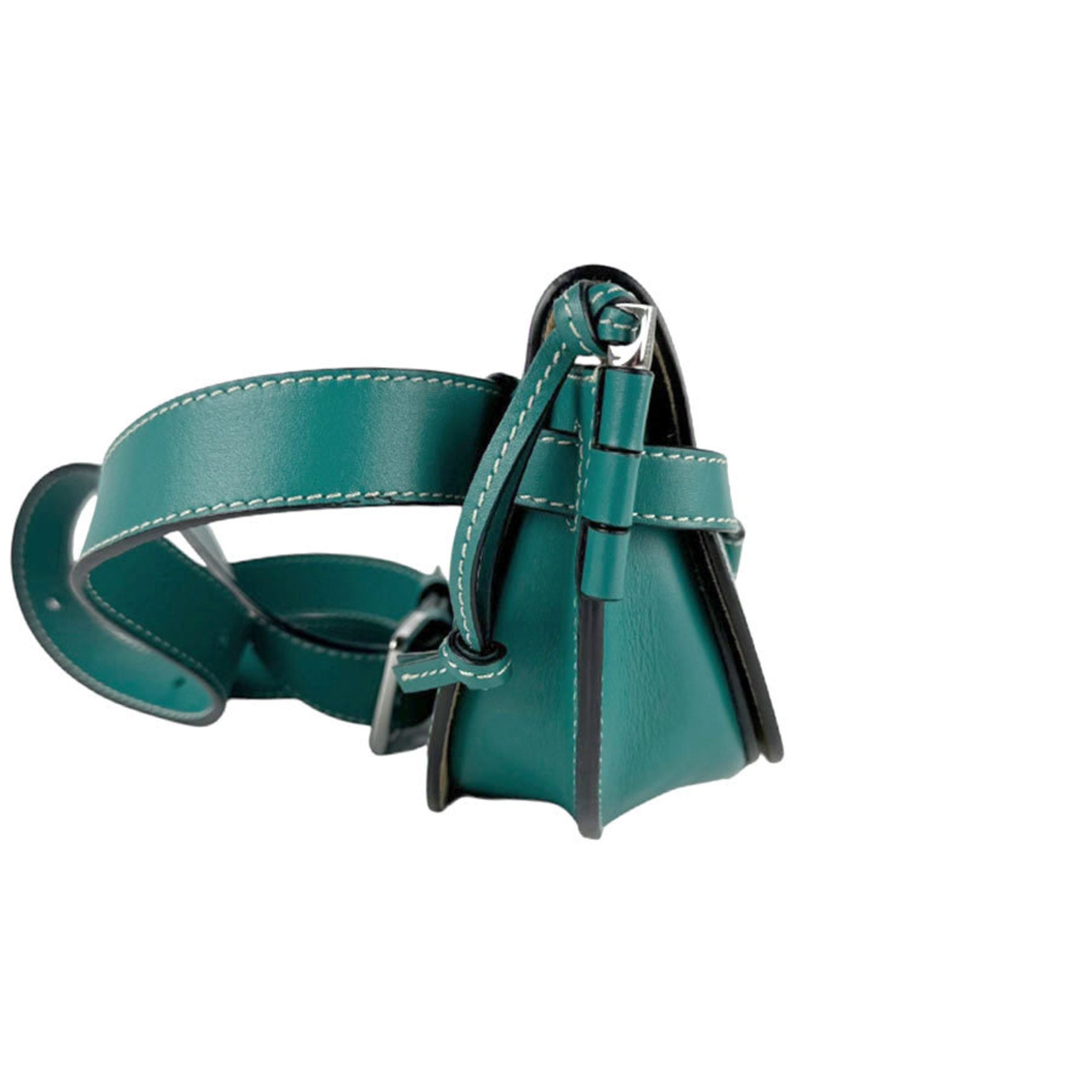 Loewe Green Leather Fanny Pack (Pre-Owned)