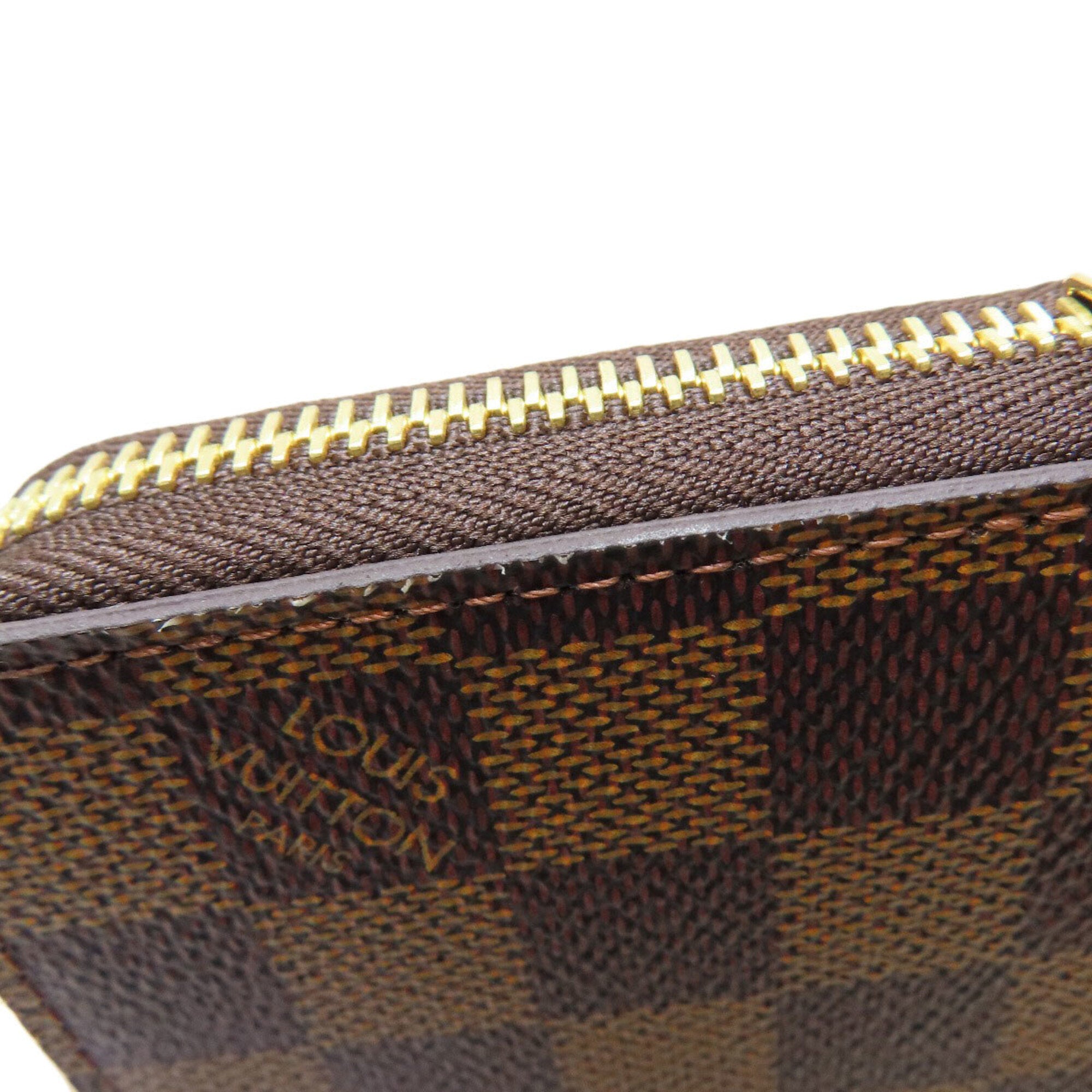 Louis Vuitton Damier Damier Canvas Ebene Damier Canvas Long Wallet (Bi-Fold) (Pre-Owned)
