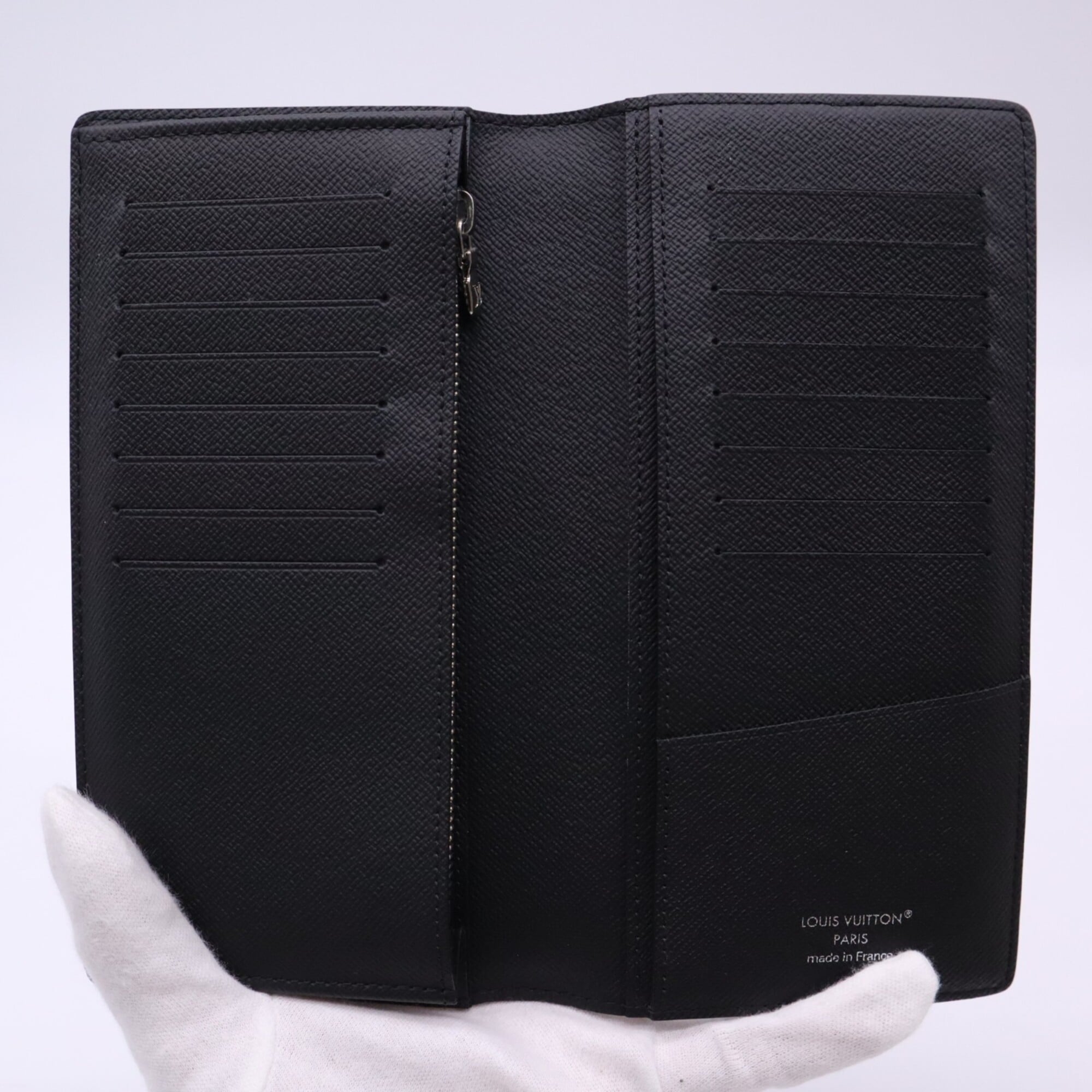 Louis Vuitton Damier Graphite Black Damier Graphite Gray Damier Graphite Leather Long Wallet (Bi-Fold) (Pre-Owned)