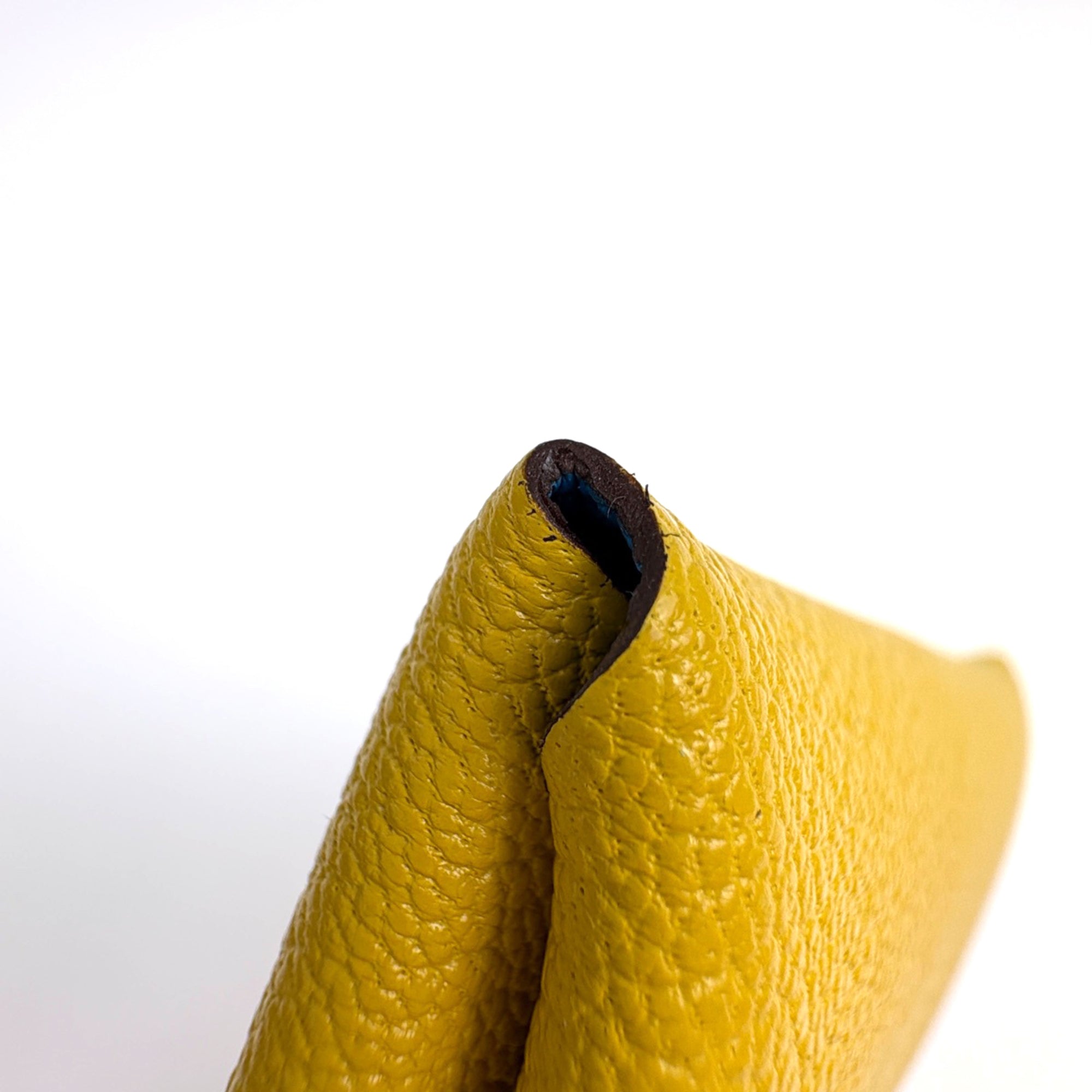 Hermes Bastia Yellow Leather Coin Purse/Coin Case (Pre-Owned)