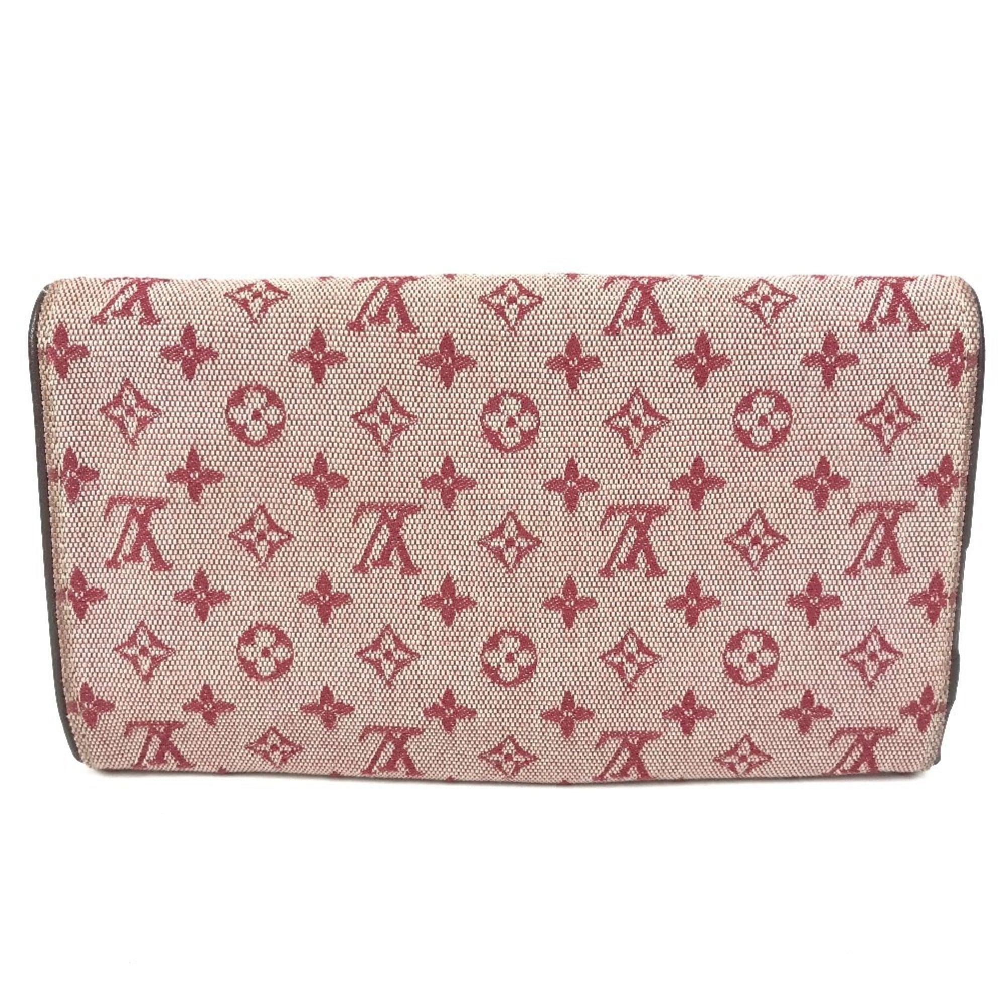 Louis Vuitton Cherry Cherry Red Galle Monogram Red Color Monogram Mini Long Wallet (Bi-Fold) (Pre-Owned)