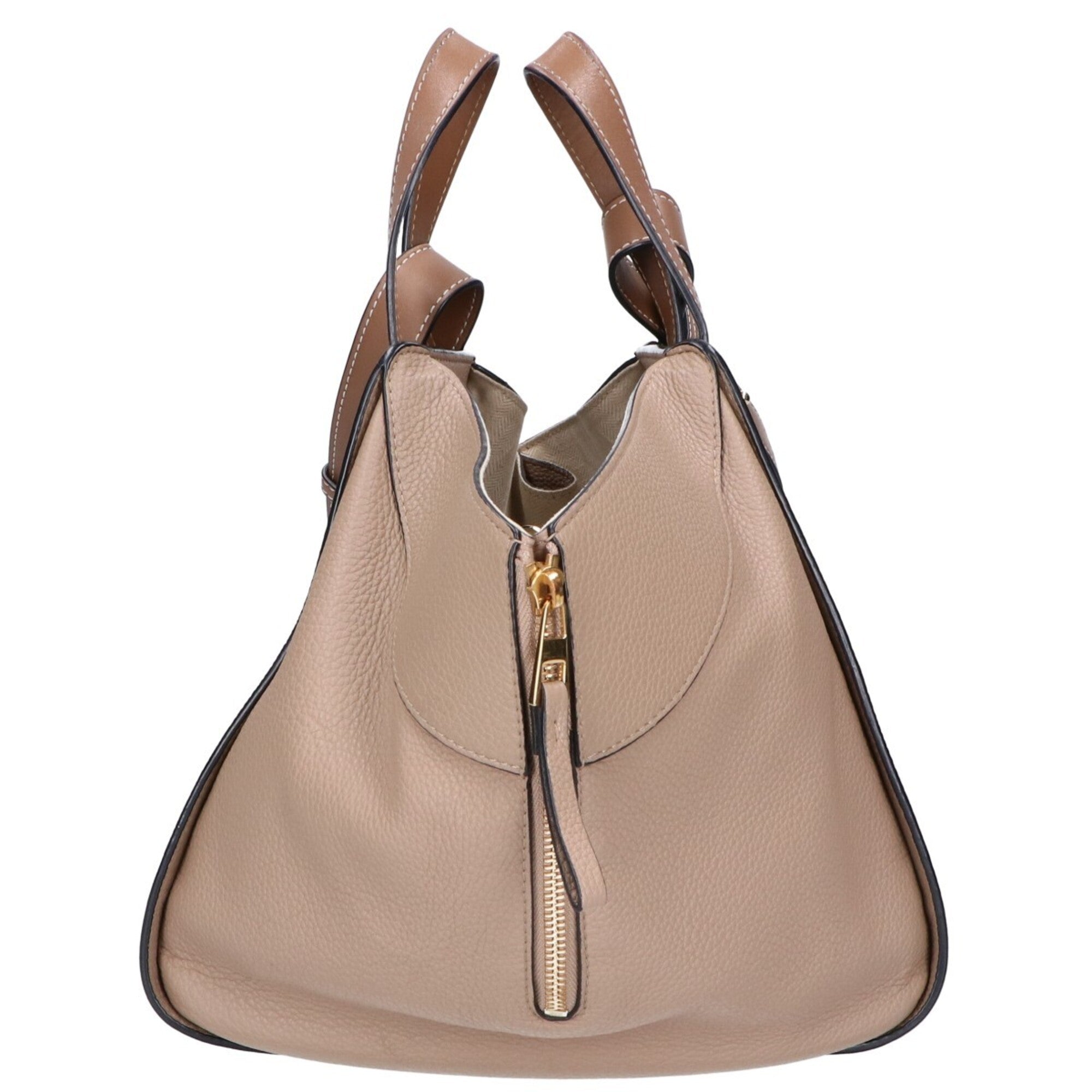 Loewe Gold Leather Handbag Shoulder Bag (Pre-Owned)
