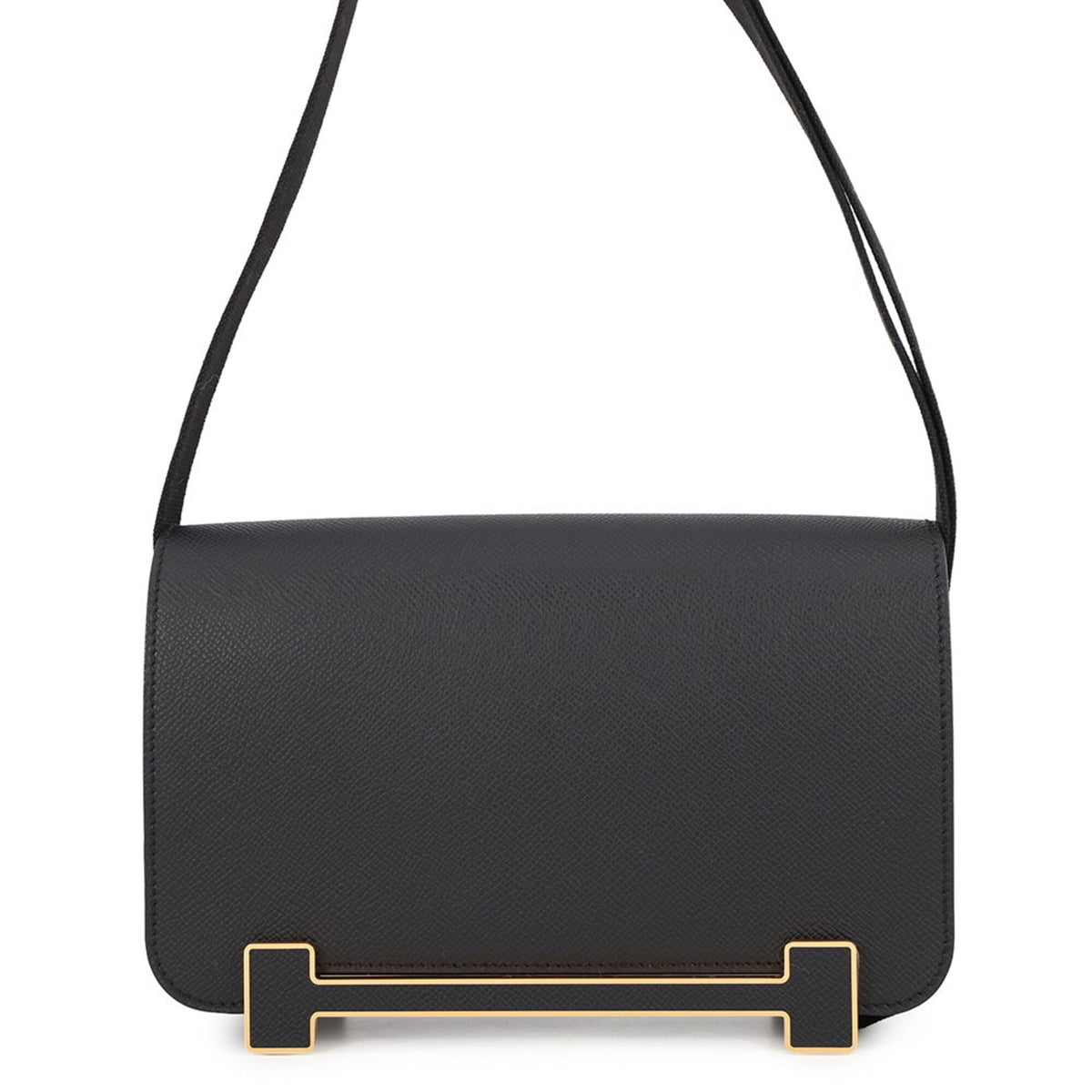 Hermes Black Epsom Leather Shoulder Bag (Pre-Owned)