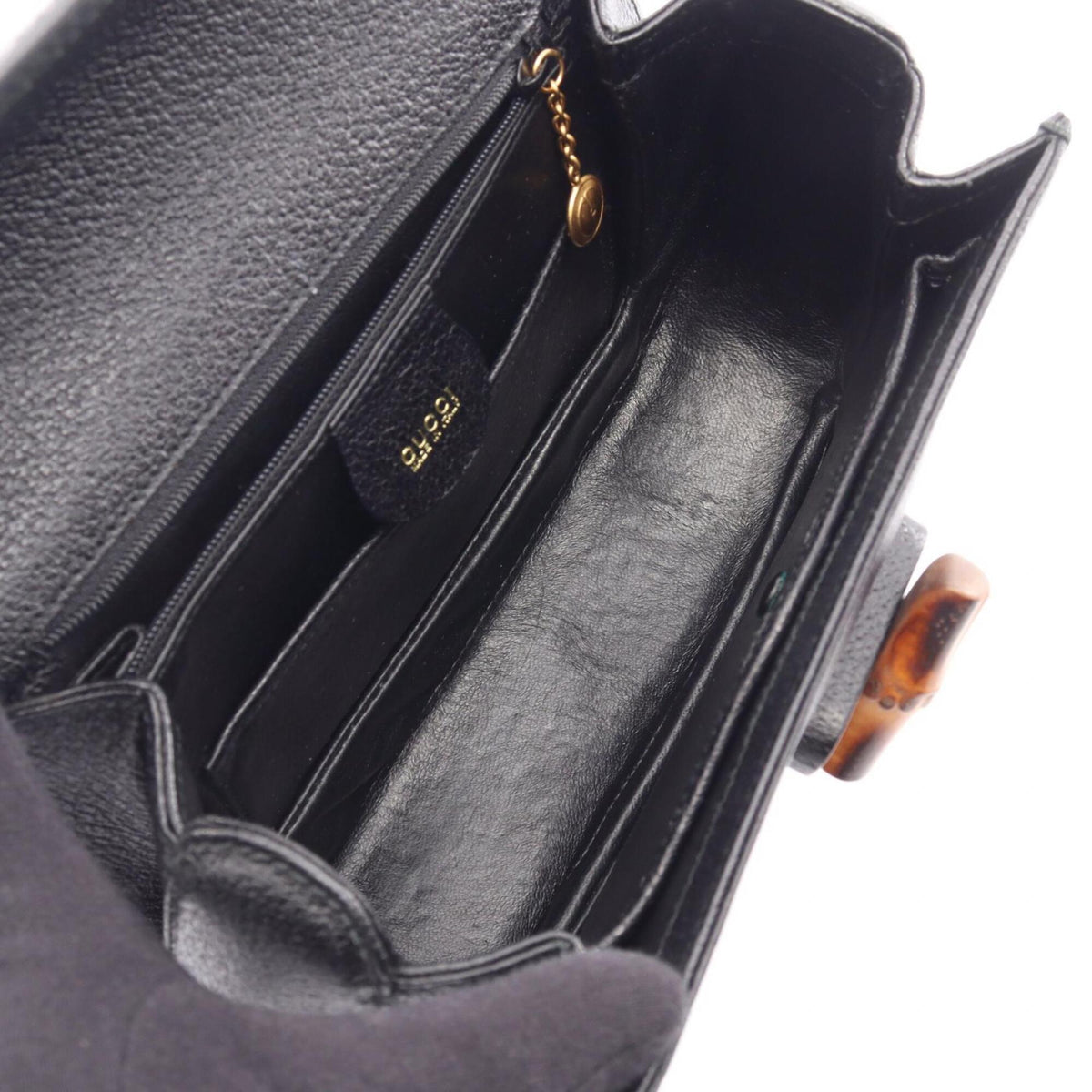 Gucci Black Leather Handbag (Pre-Owned)