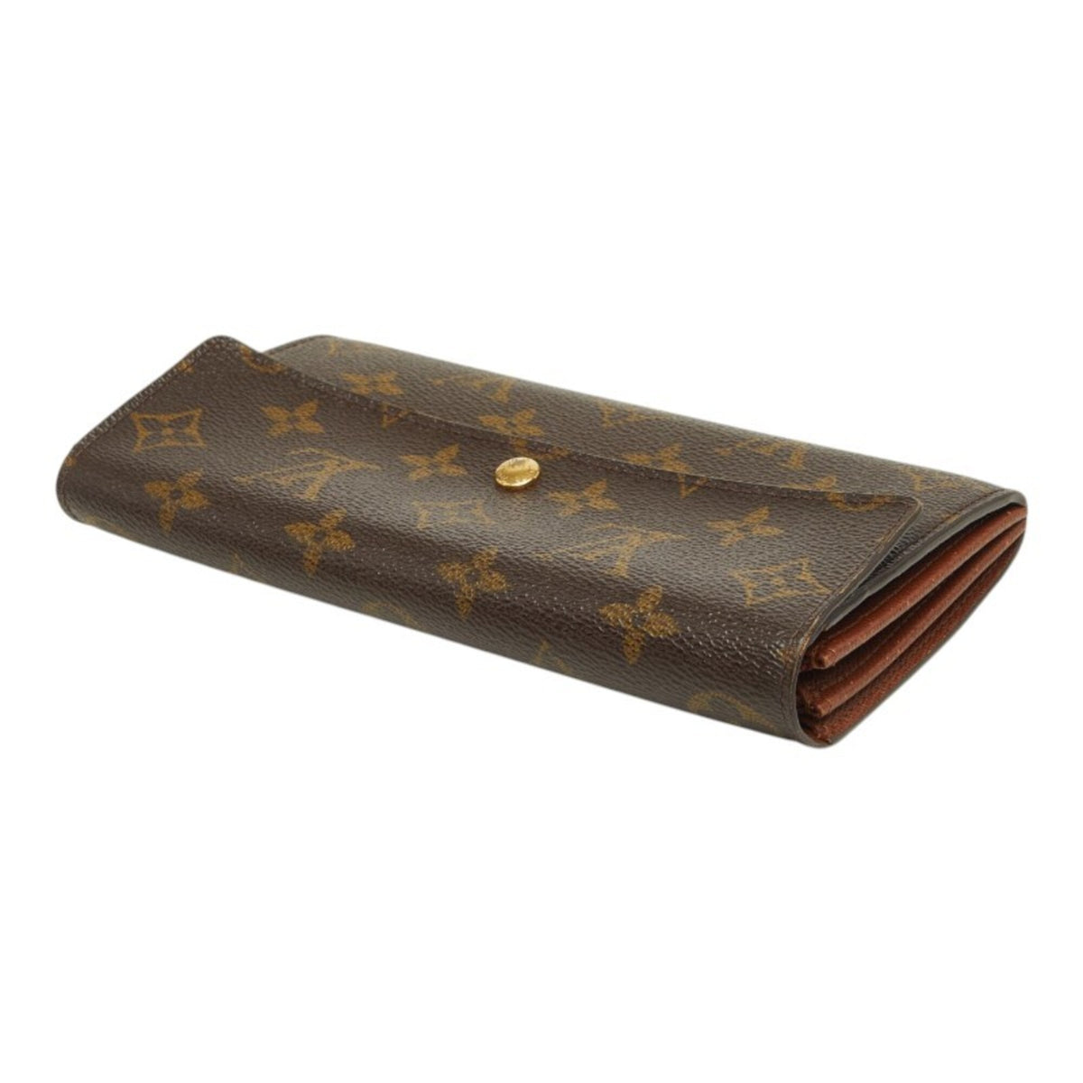 Louis Vuitton Brown Pvc Long Wallet (Bi-Fold) (Pre-Owned)