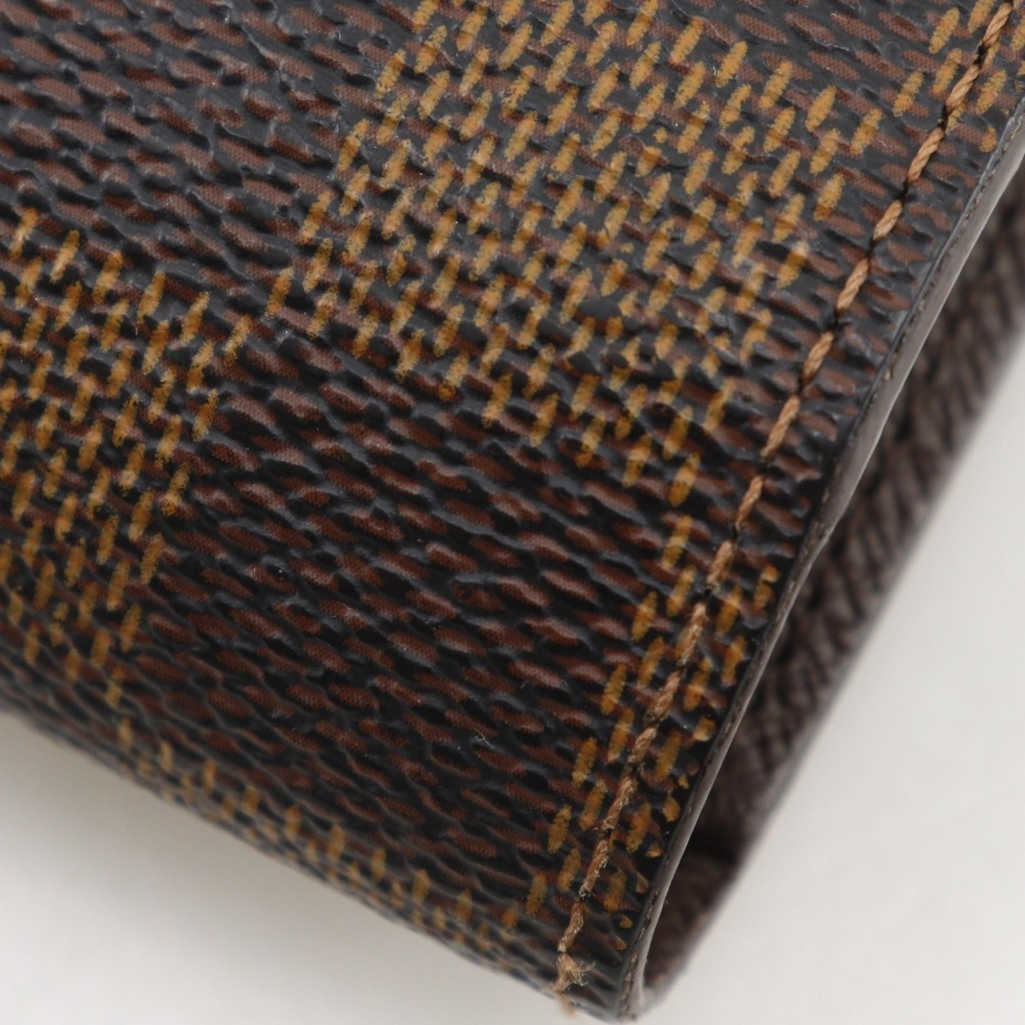 Louis Vuitton Brown Damier Canvas Long Wallet (Bi-Fold) (Pre-Owned)