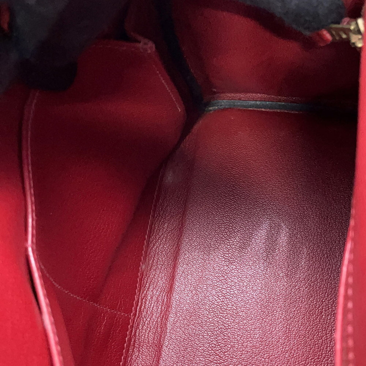 Hermes Multi-Color Rouge Vif Box Calf Leather Leather Handbag (Pre-Owned)