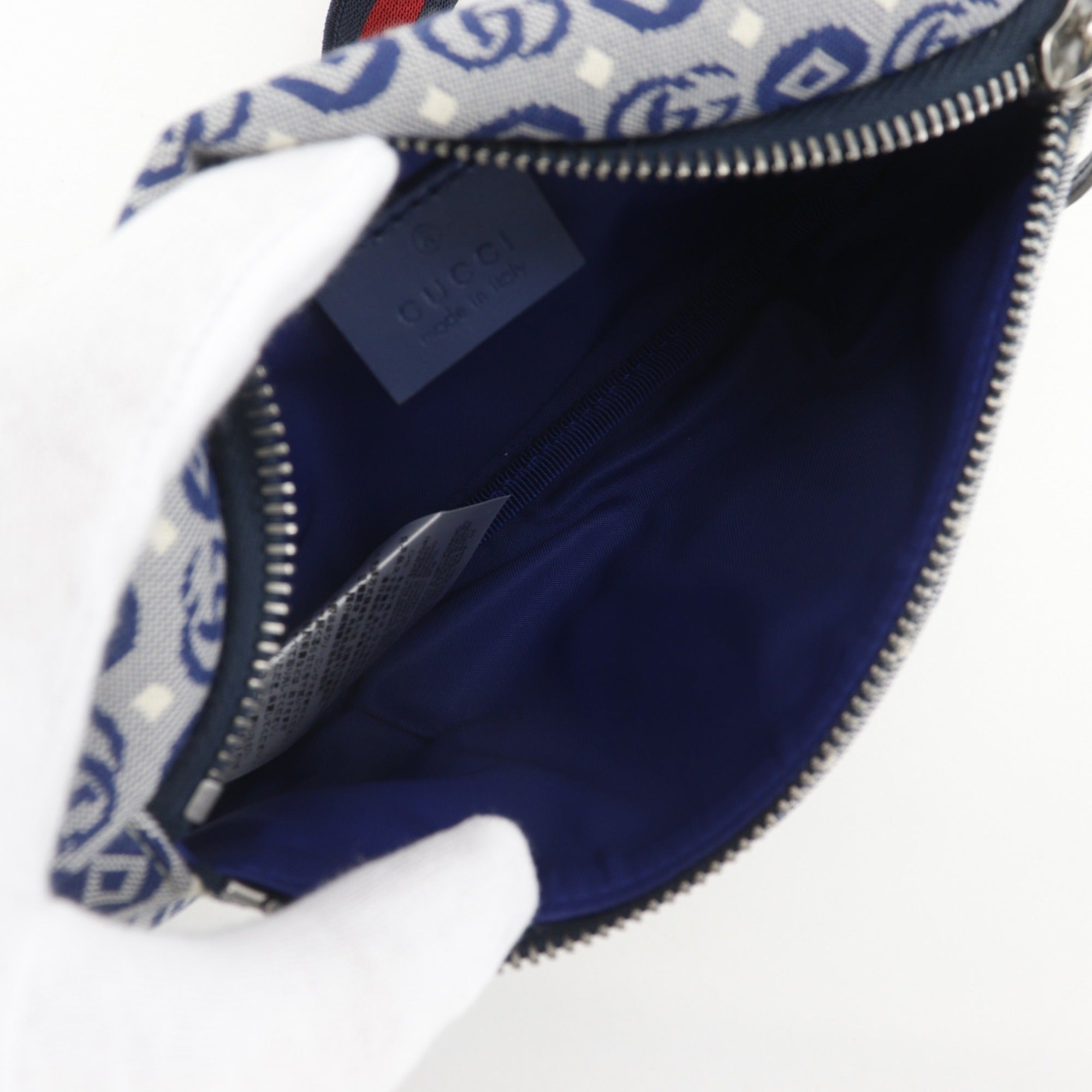 Gucci Navy Canvas Fanny Pack (Pre-Owned)