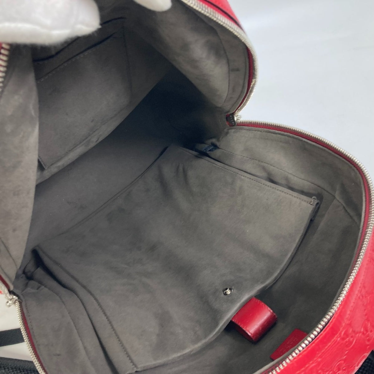 Gucci Red Leather Backpack (Pre-Owned)