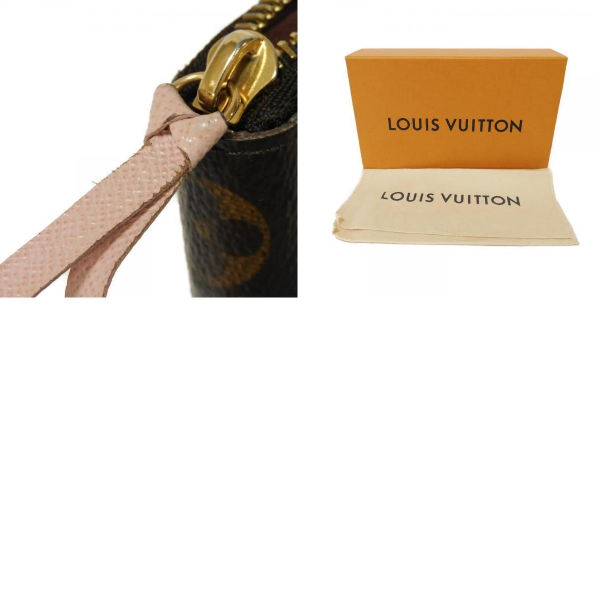 Louis Vuitton Brown Monogram Pink Rose Ballerine Monogram Canvas Leather Long Wallet (Bi-Fold) (Pre-Owned)