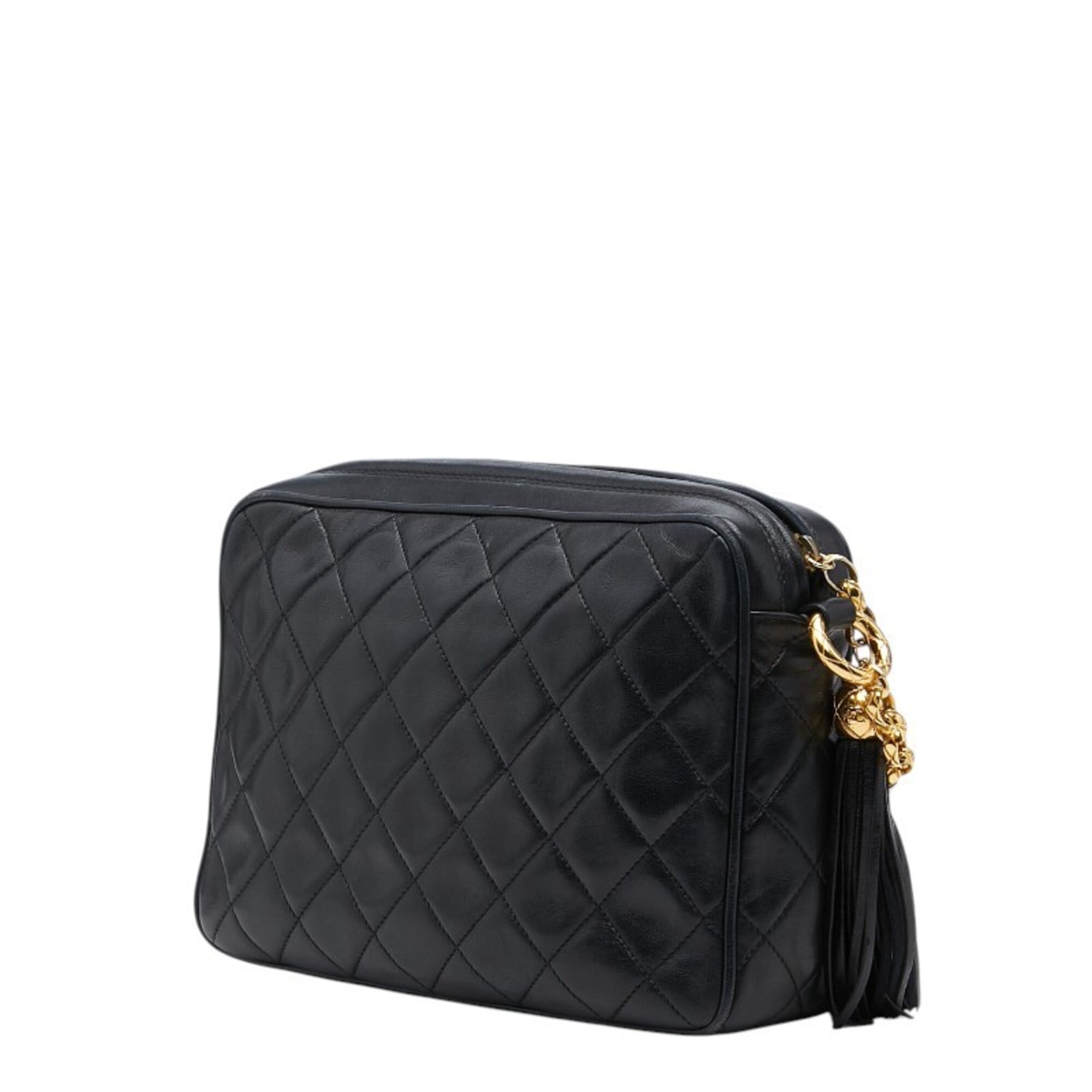 Chanel Black Leather Shoulder Bag (Pre-Owned)