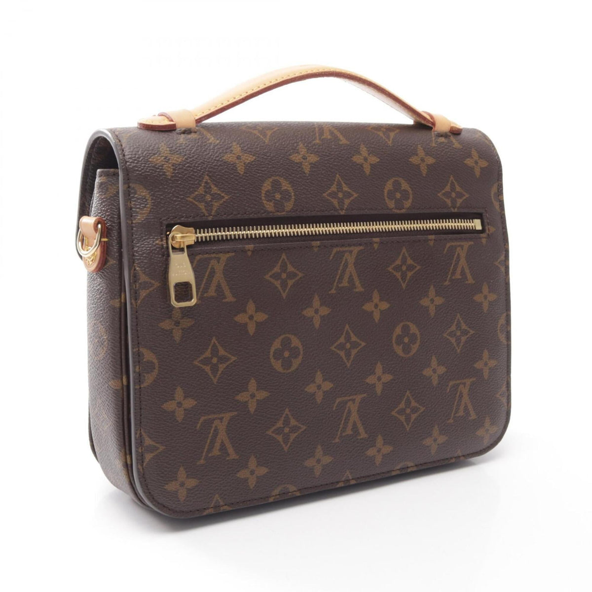 Louis Vuitton Brown Coated Canvas Pvc Leather Handbag Pochette (Pre-Owned)
