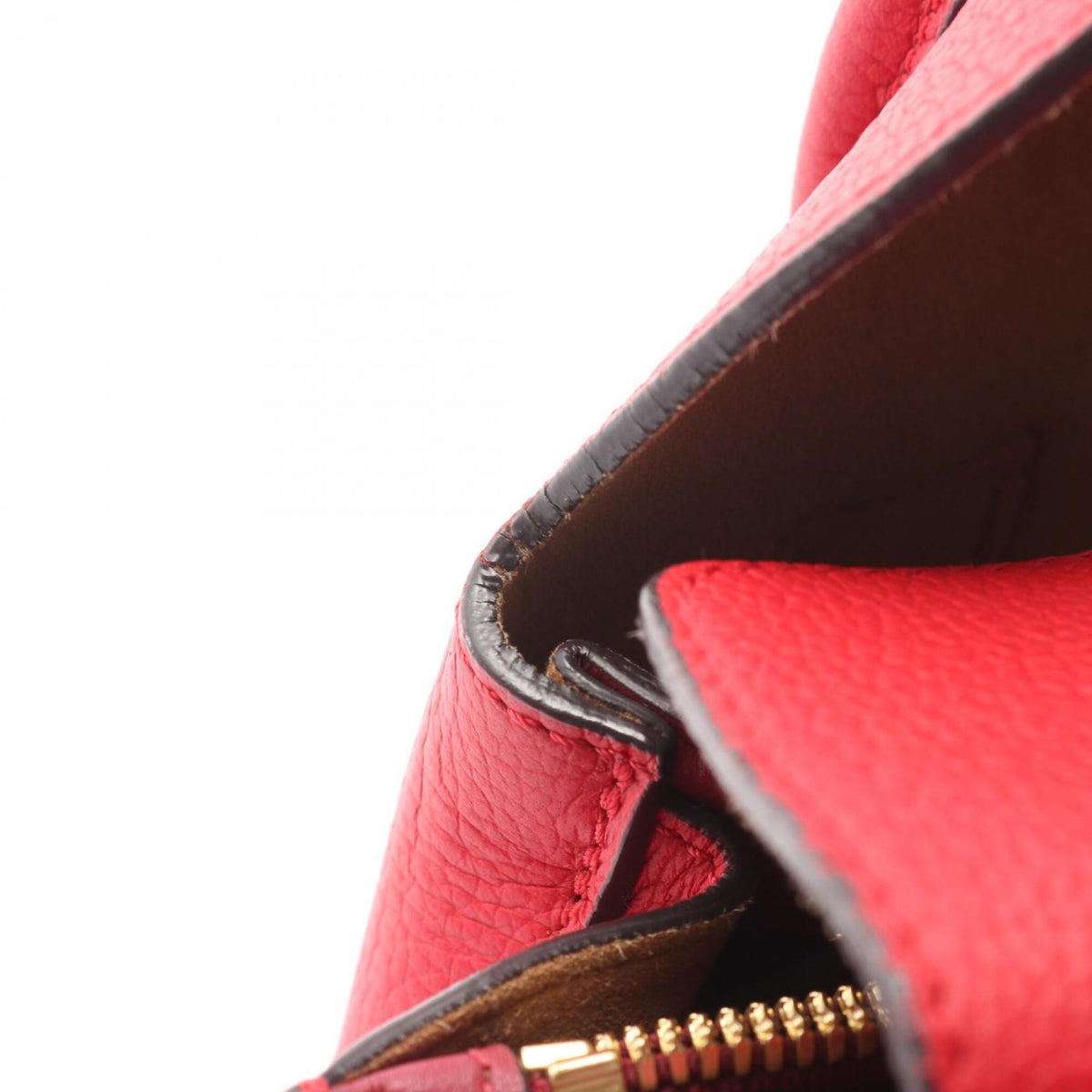 Mcm Red Color Leather Handbag (Pre-Owned)