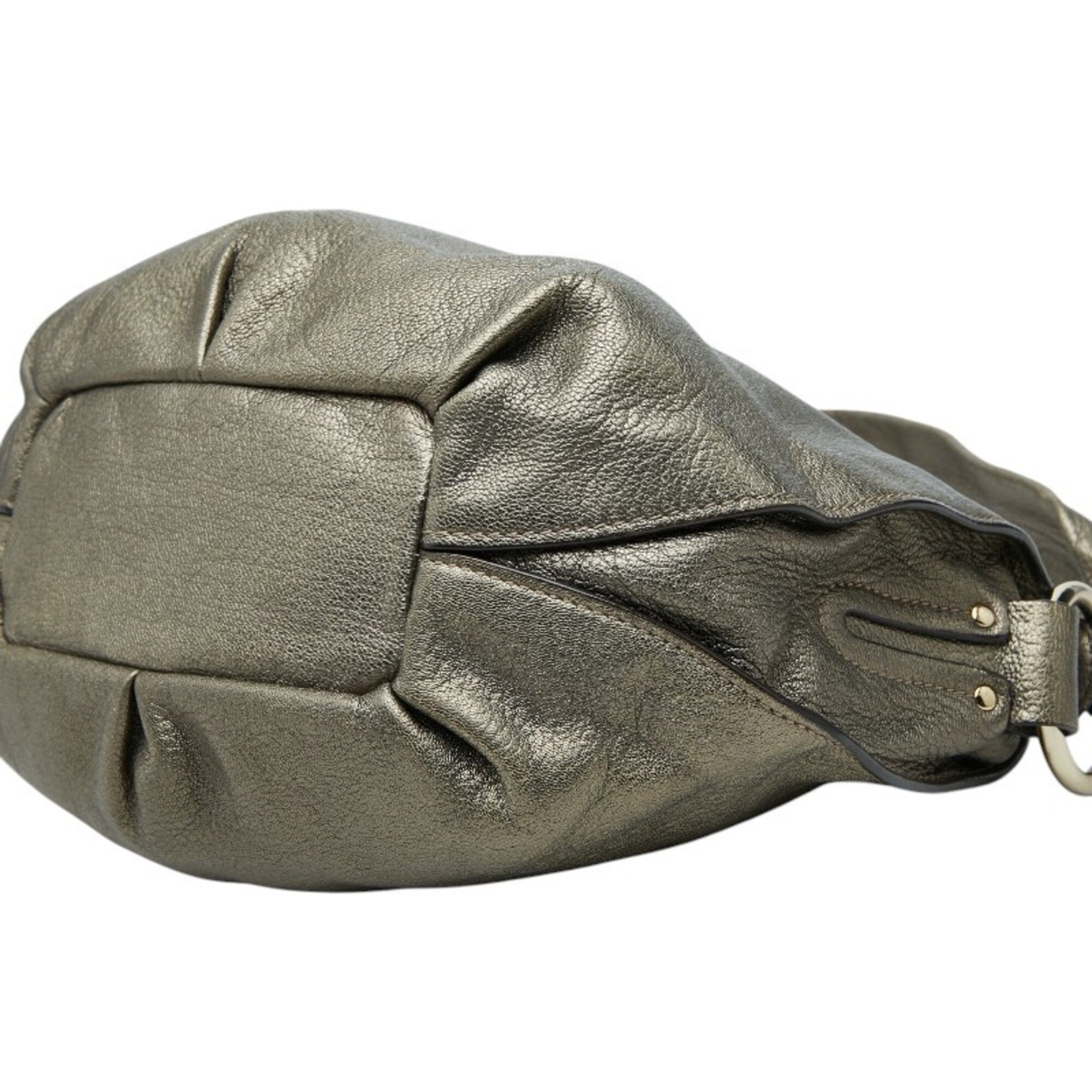 Celine Metallic Bronze Leather Shoulder Bag (Pre-Owned)