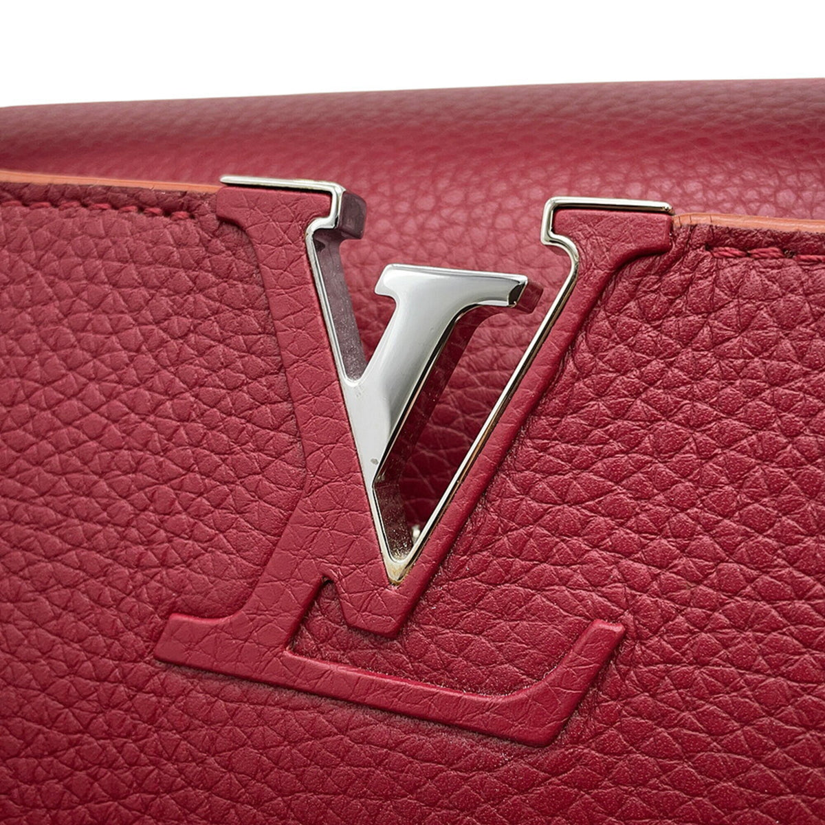 Louis Vuitton Bordeaux Salmon Pink Leather Handbag (Pre-Owned)