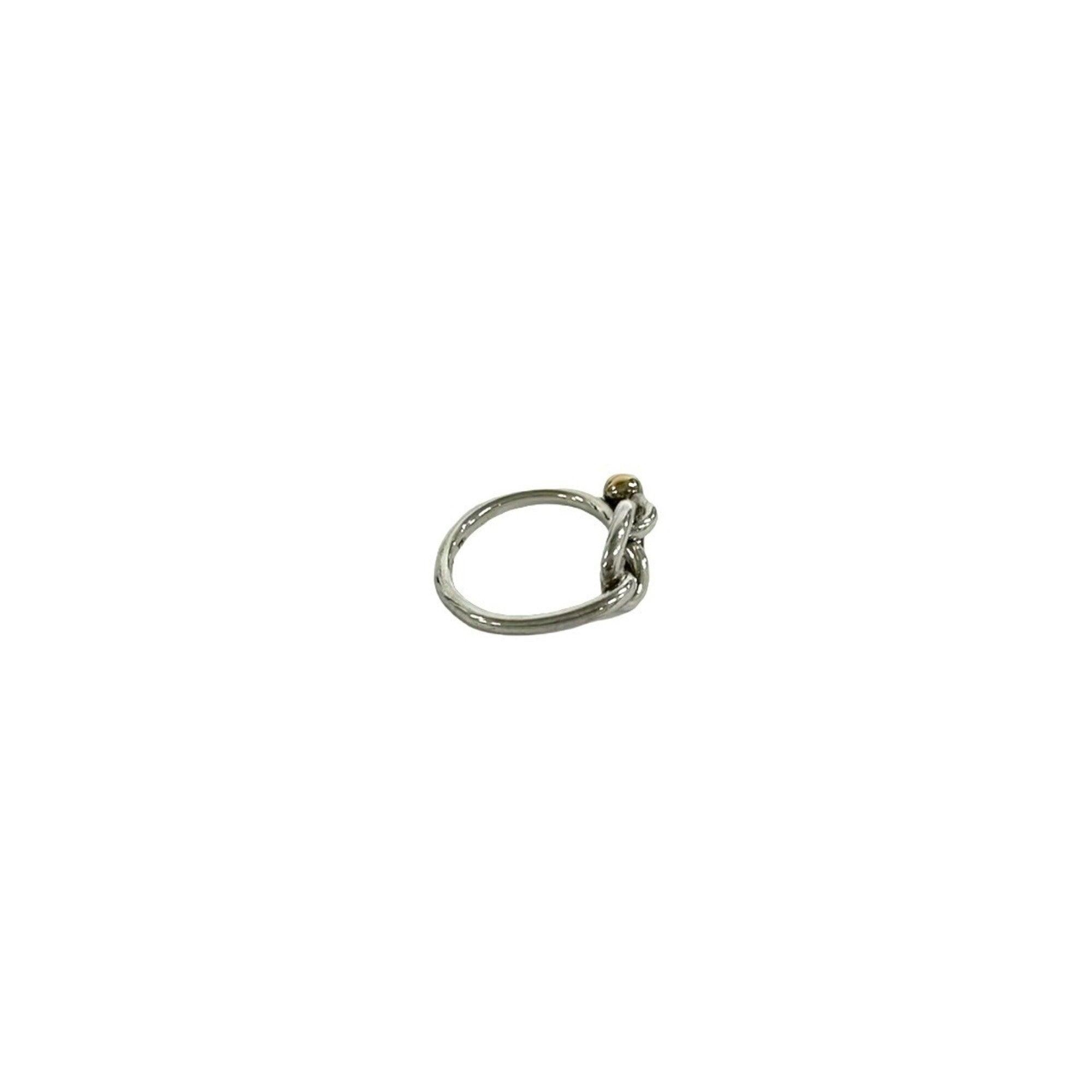 Tiffany Gold Silver Yellow Gold (18K) Silver 925 Band Ring (Pre-Owned)