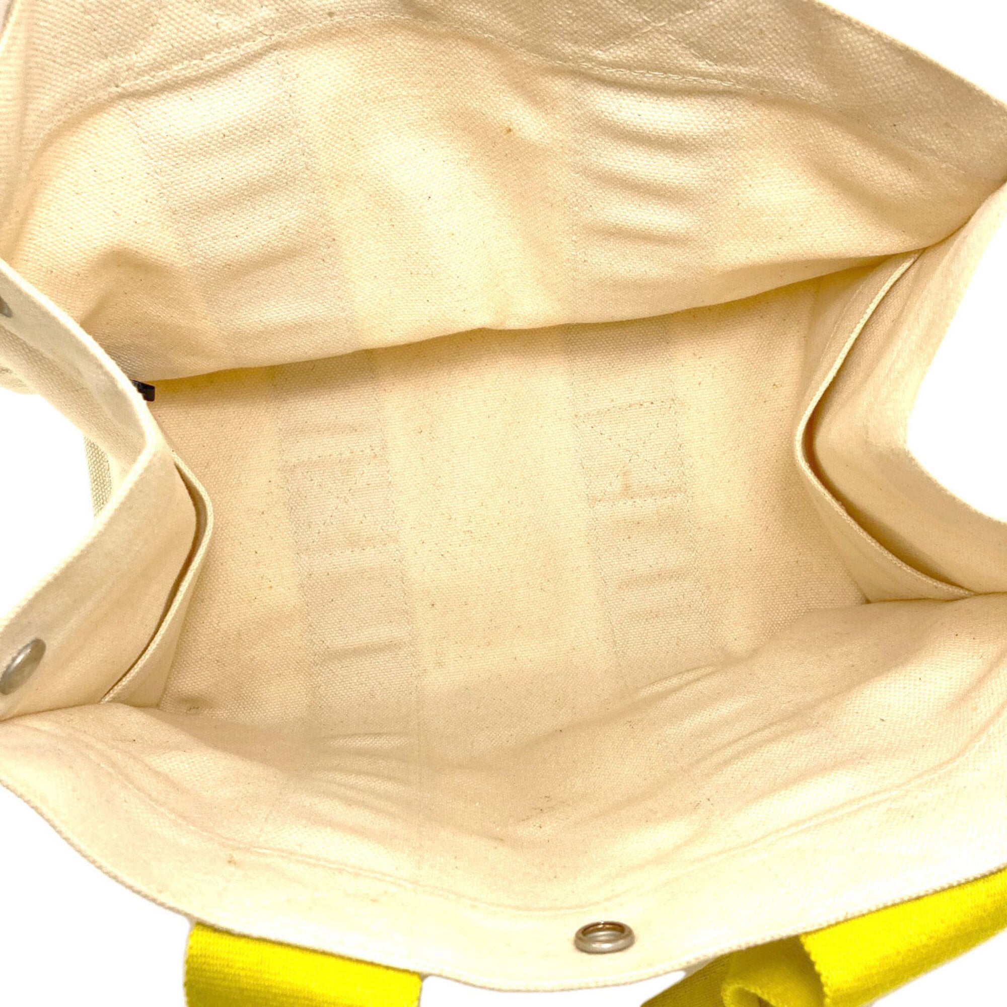 Hermes Yellow Canvas Handbag (Pre-Owned)