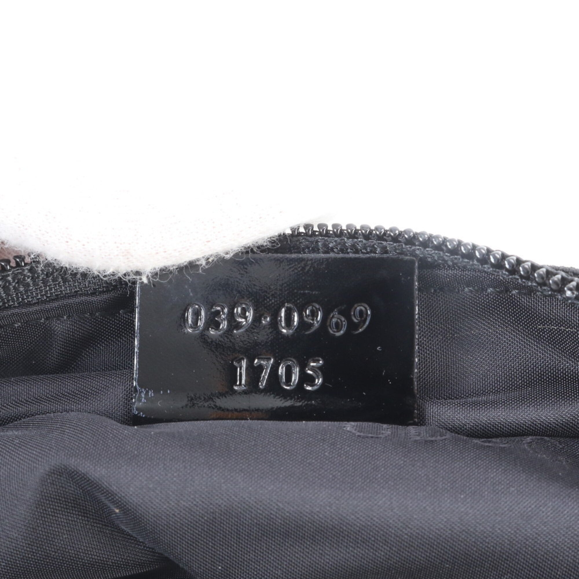 Gucci Black Leather Nylon Handbag (Pre-Owned)