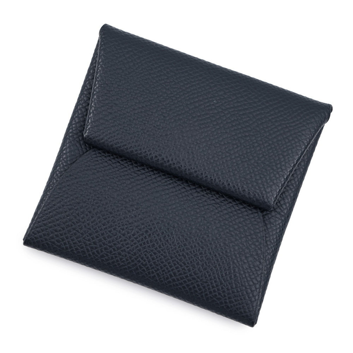 Hermes Blue Indigo Epsom Leather Coin Purse/Coin Case (Pre-Owned)