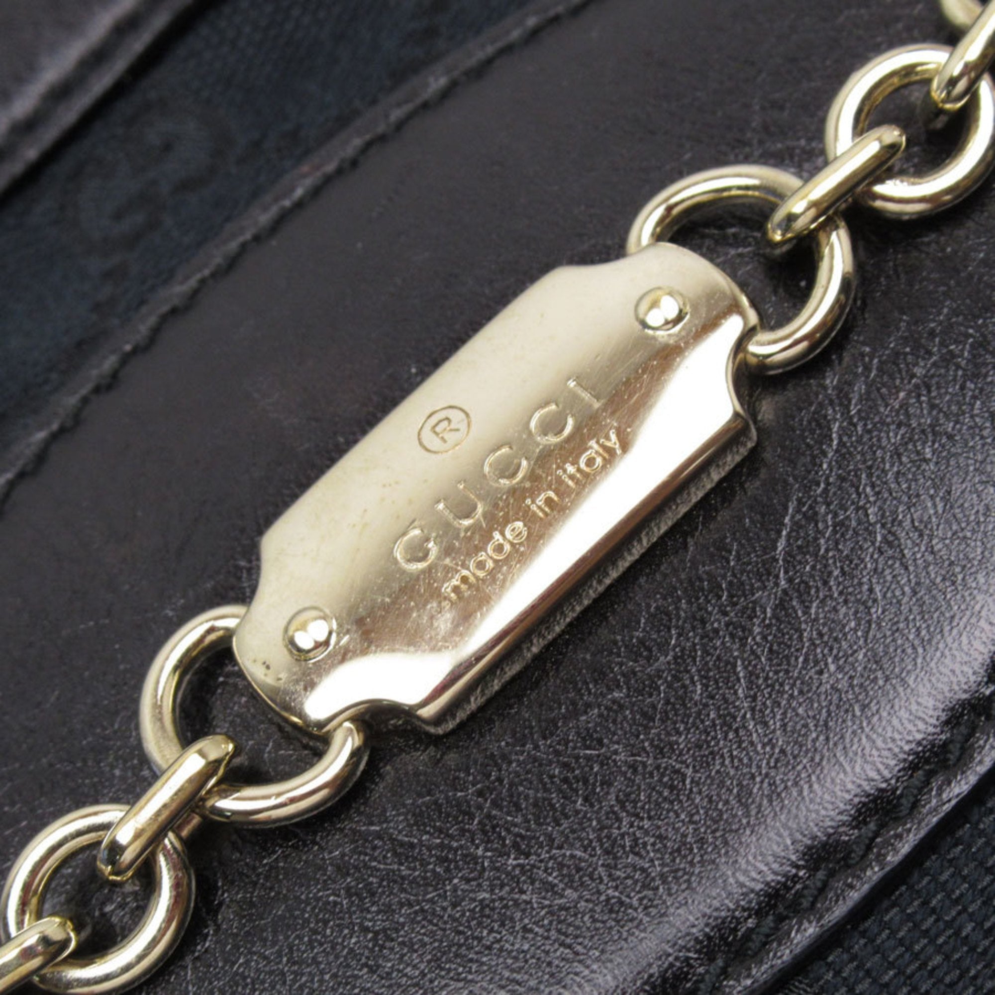 Gucci Black Gg Canvas Shoulder Bag (Pre-Owned)