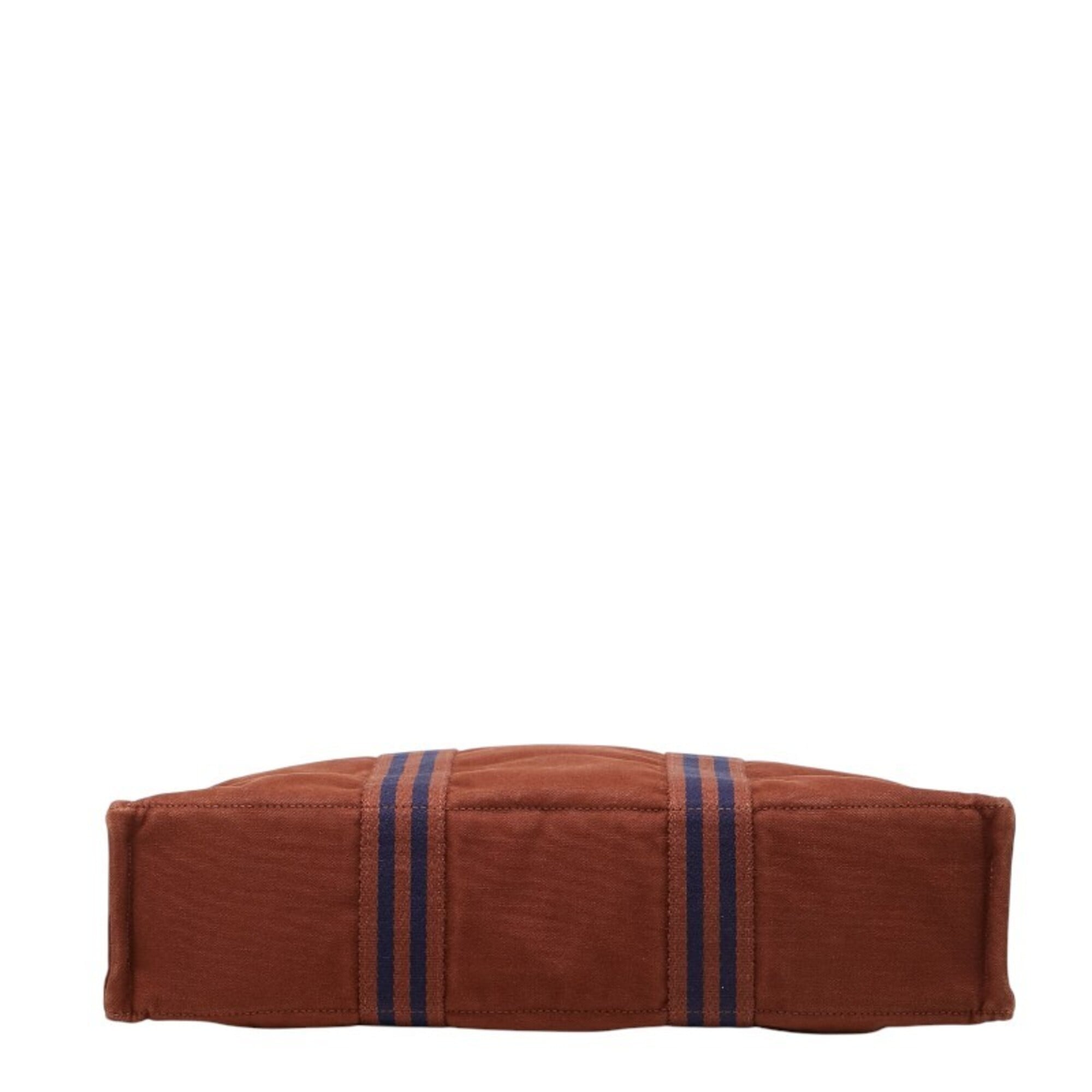 Hermes Brown Canvas Tote Bag (Pre-Owned)
