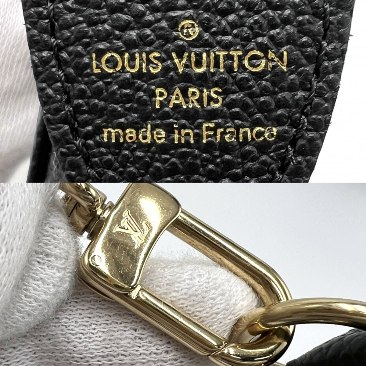 Louis Vuitton Black Monogram Empreinte Handbag Pochette Pouch (Pre-Owned)