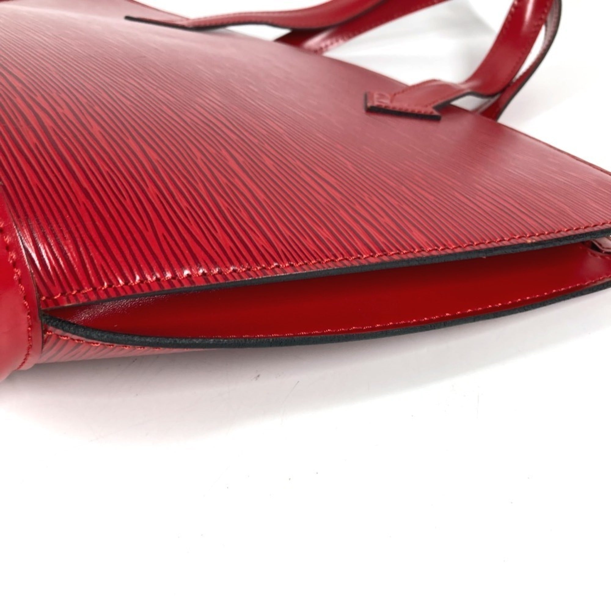 Louis Vuitton Epi Castilian Red Red Color Epi Leather Handbag Shoulder Bag Tote Bag (Pre-Owned)
