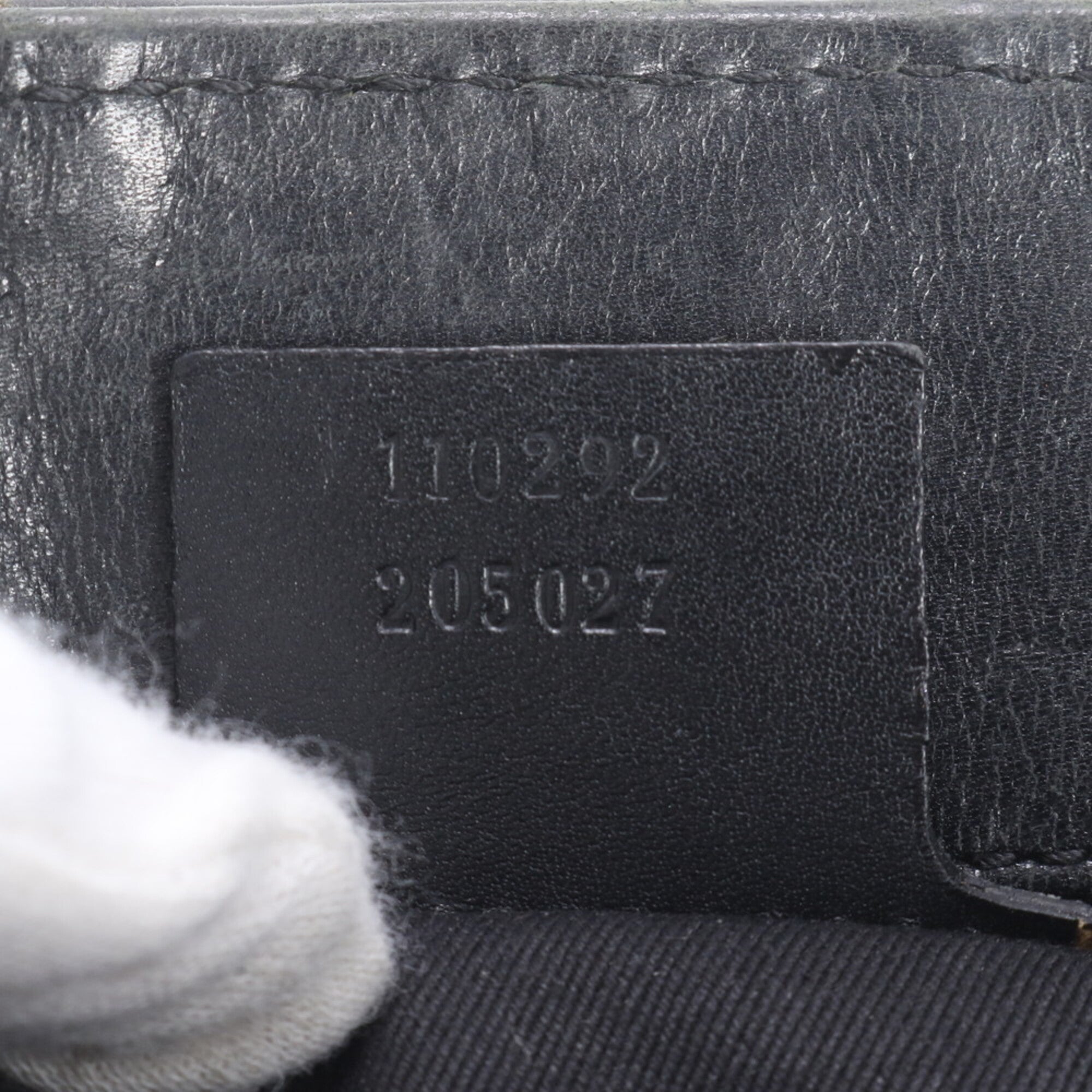 Gucci Gg Canvas Black Gg Canvas Leather Handbag Shoulder Bag (Pre-Owned)