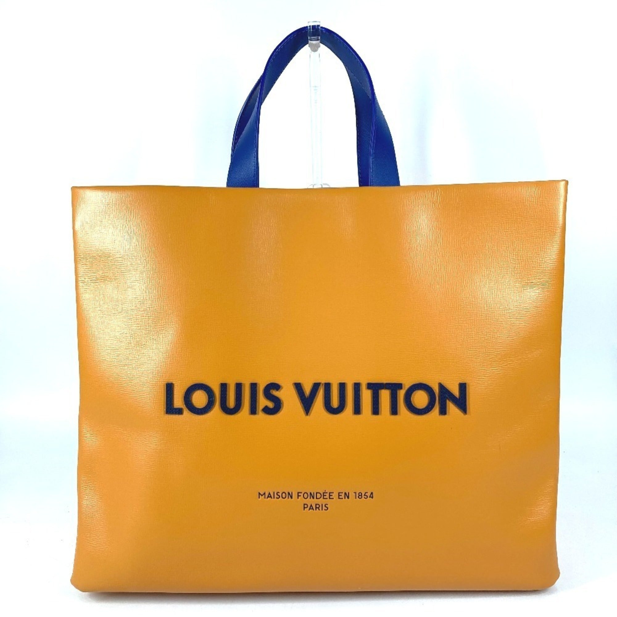 Louis Vuitton Orange Leather Shoulder Bag Tote Bag (Pre-Owned)